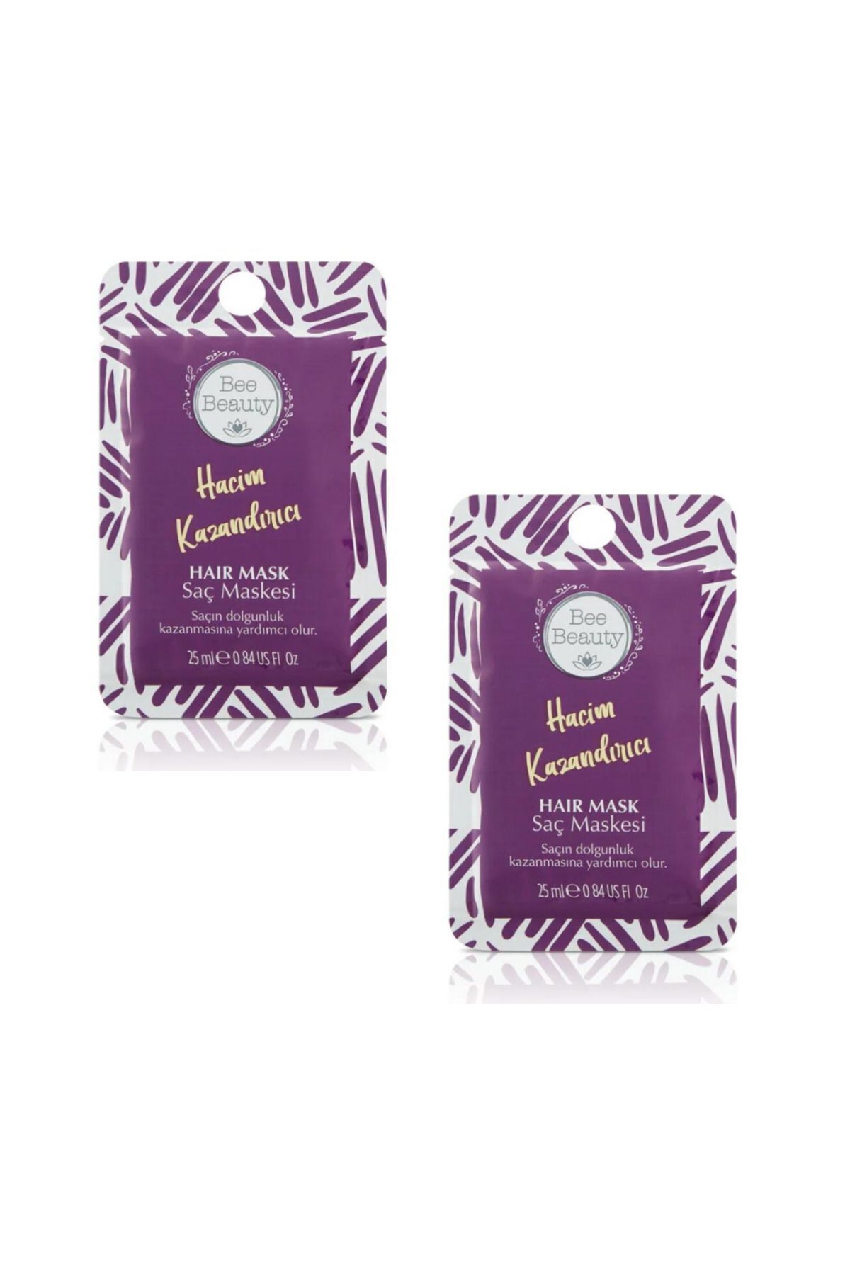 ماسک مو حجم دهنده 25 میلی لیتر در 2 عدد Bee Beauty
