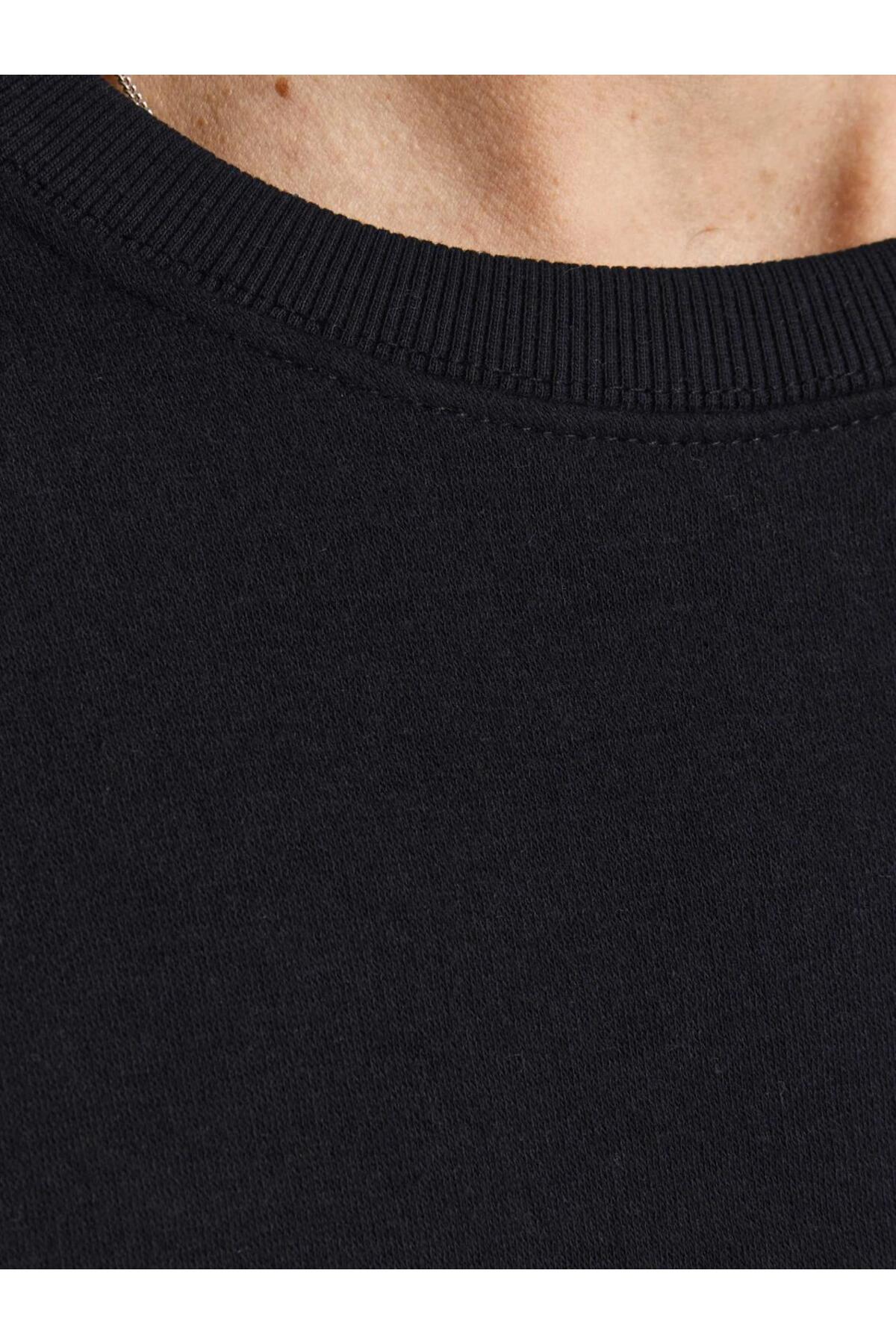 سویشرت مردانه مشکی جک اند جونز | 4KESWBS35197 اورجینال - تصویر 6