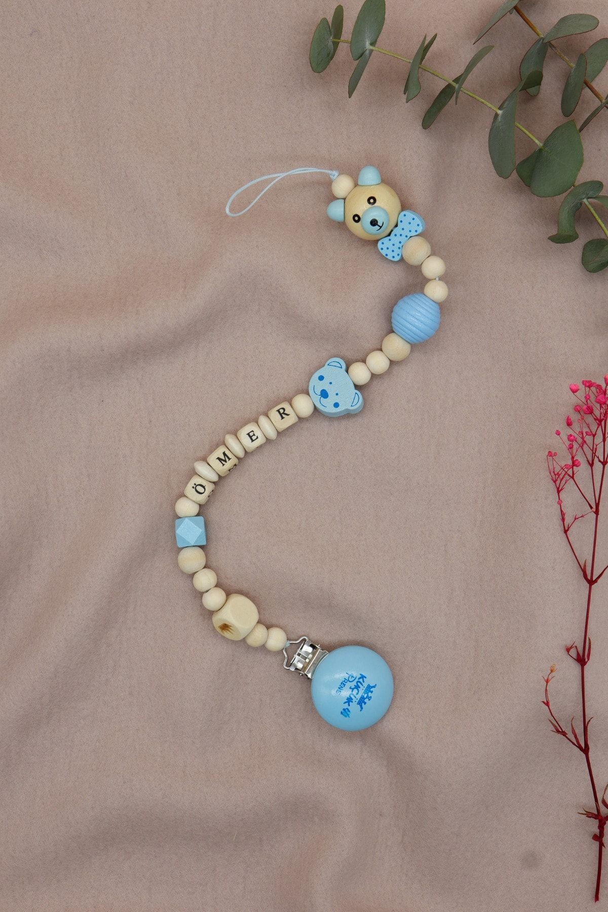 lilamtasarım %100 Doğal Ahşap Ürünlerden Bebek Emzik Zinciri fotoğrafı 2 (önizleme)