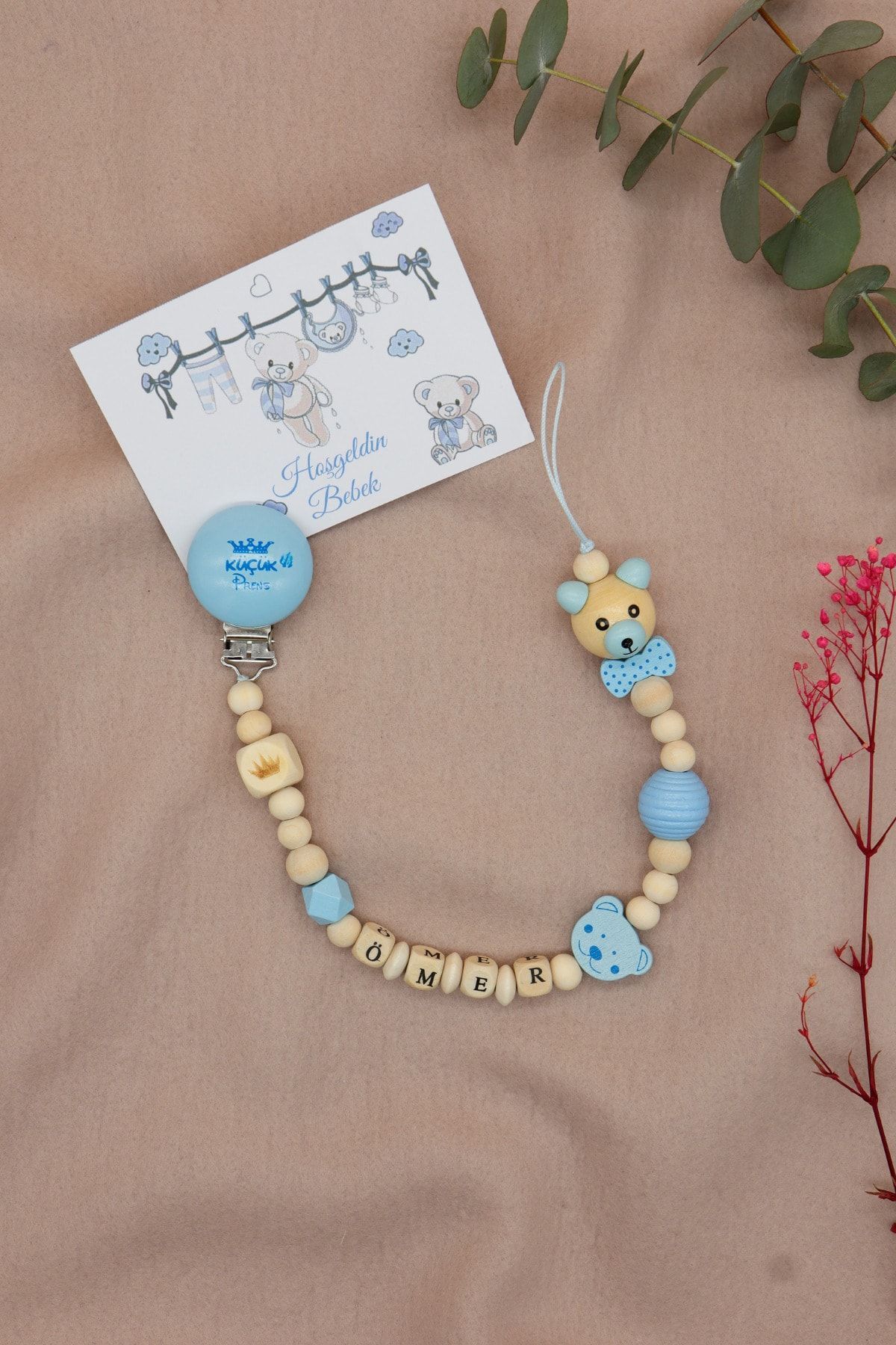 lilamtasarım %100 Doğal Ahşap Ürünlerden Bebek Emzik Zinciri fotoğrafı 4 (önizleme)