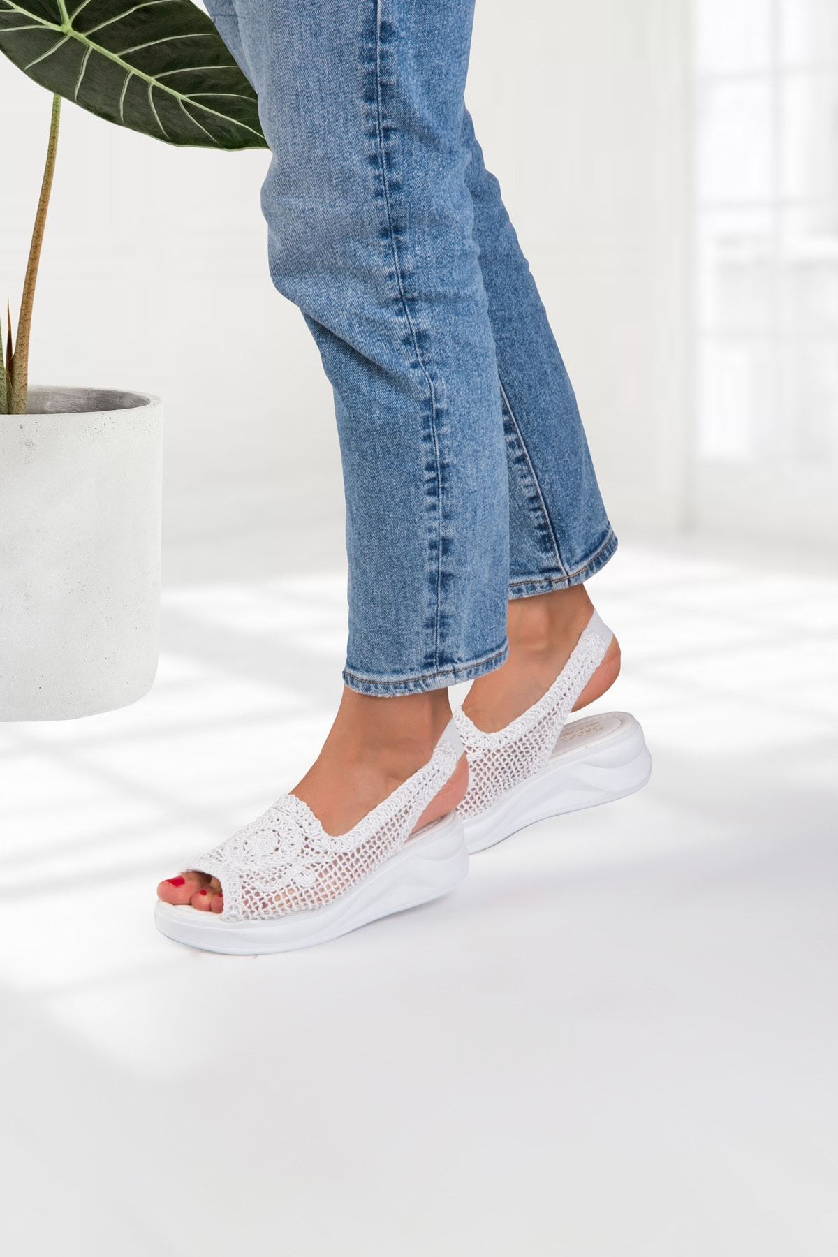 SUİNS SHOES Suins Mandy Tricotaj Pentru Damă Sandale Împletite Femeie - 37