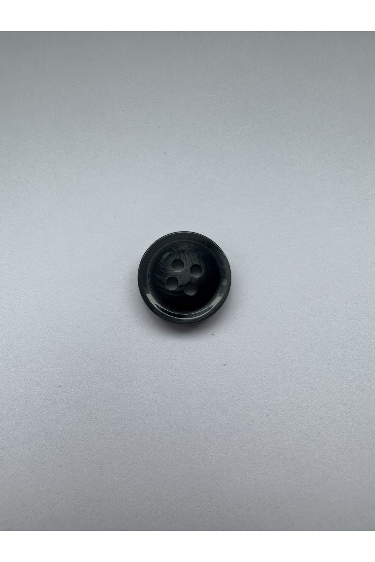 aensia-Black on Gray Marble Marble Pattern Design Button Plain Polyester Button 24 Size Buttons - Pack of 10 3