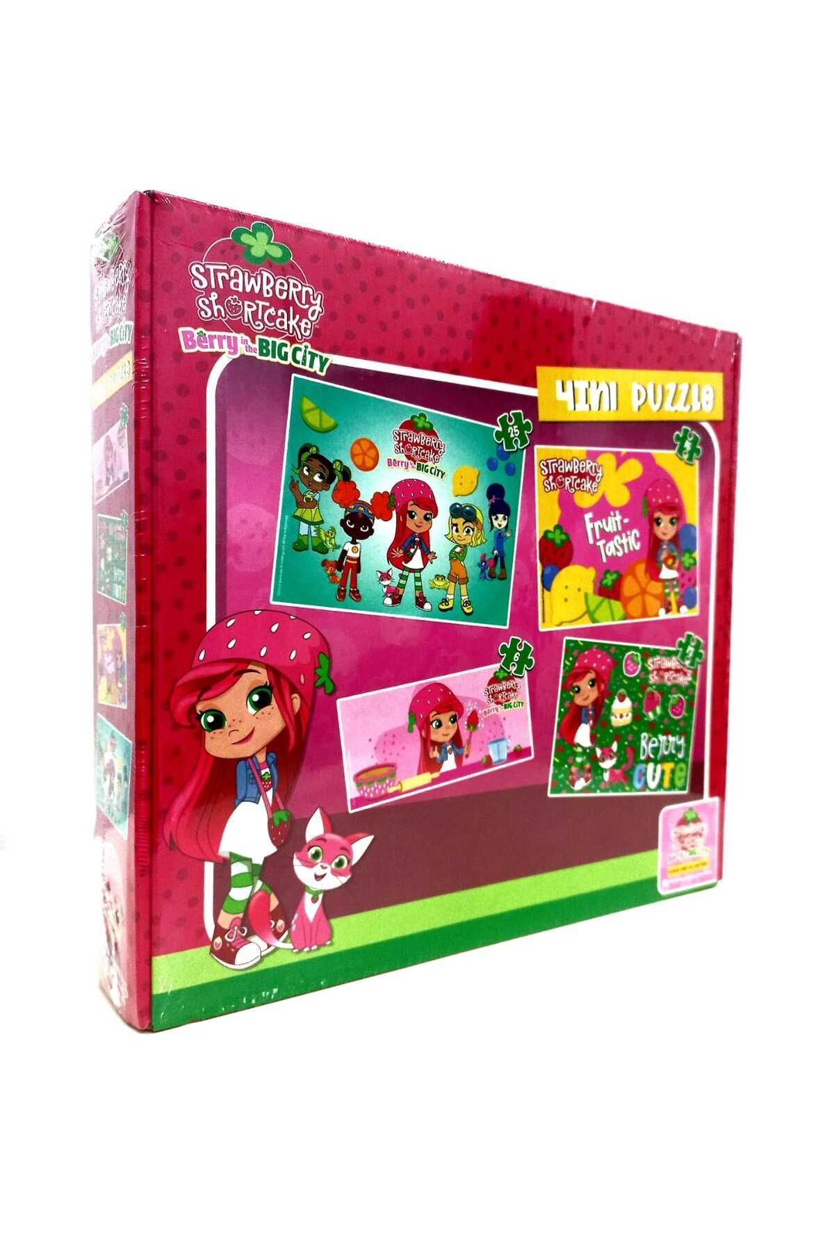 Utku Toys-Strawberry Shortcake Berry in the Big City STRAWBERRY GIRL 24+36+48+60+Piece Puzzle 4in1 Puzzle 1