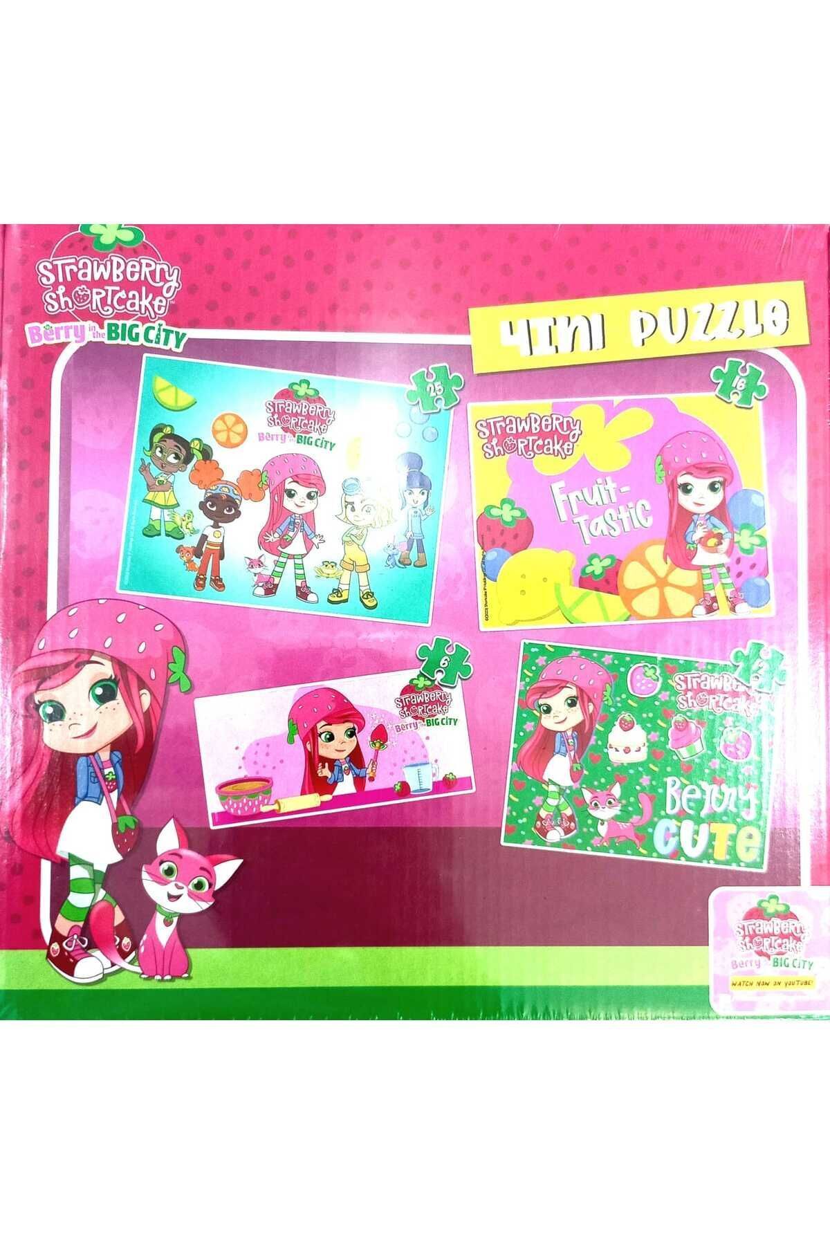 Utku Toys-Strawberry Shortcake Berry in the Big City STRAWBERRY GIRL 24+36+48+60+Piece Puzzle 4in1 Puzzle 2