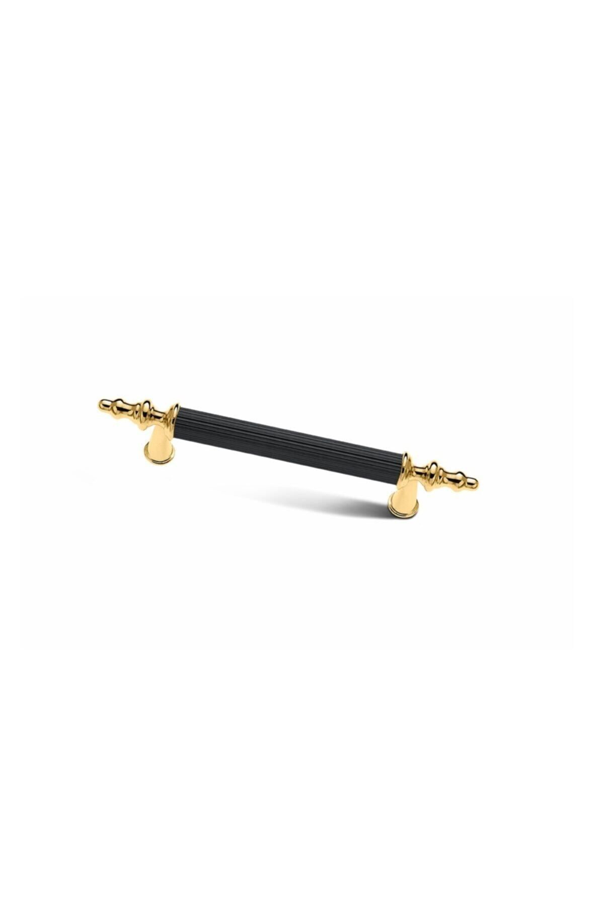 4 Pcs Star Furniture Wardrobe Drawer Handle Black Gold 160 Mm