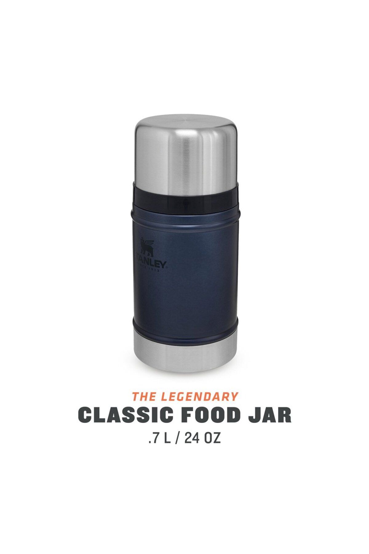 فلاسک غذای استنلی مدل Classic با ظرفیت 0.7 لیتر - سرمه‌ای Stanley
