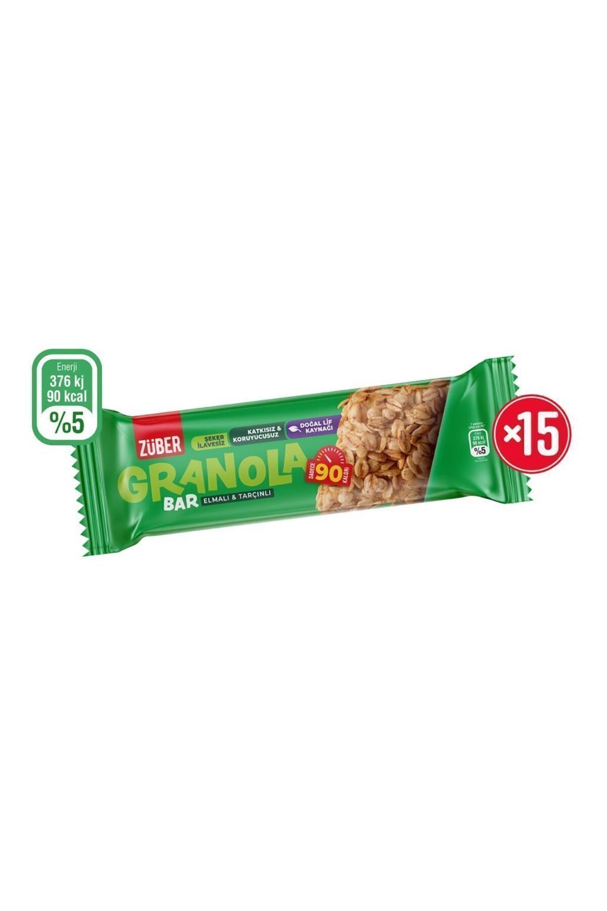 Züber Granola Bar Elmalı Tarçınlı 25G X15 Adet