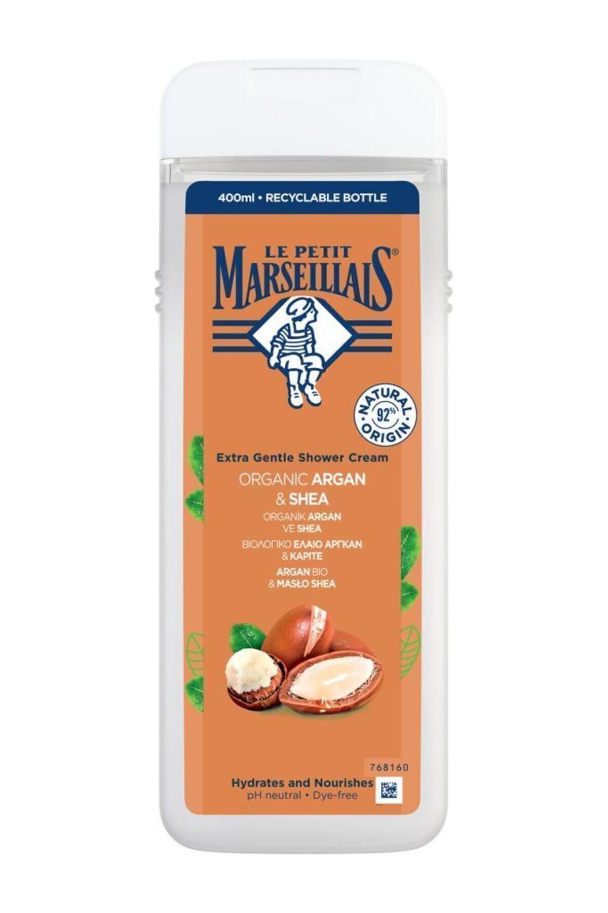 ژل دوش 400 میلی لیتری آرگان و شیا ارگانیک Lpm Le Petit Marseillais
