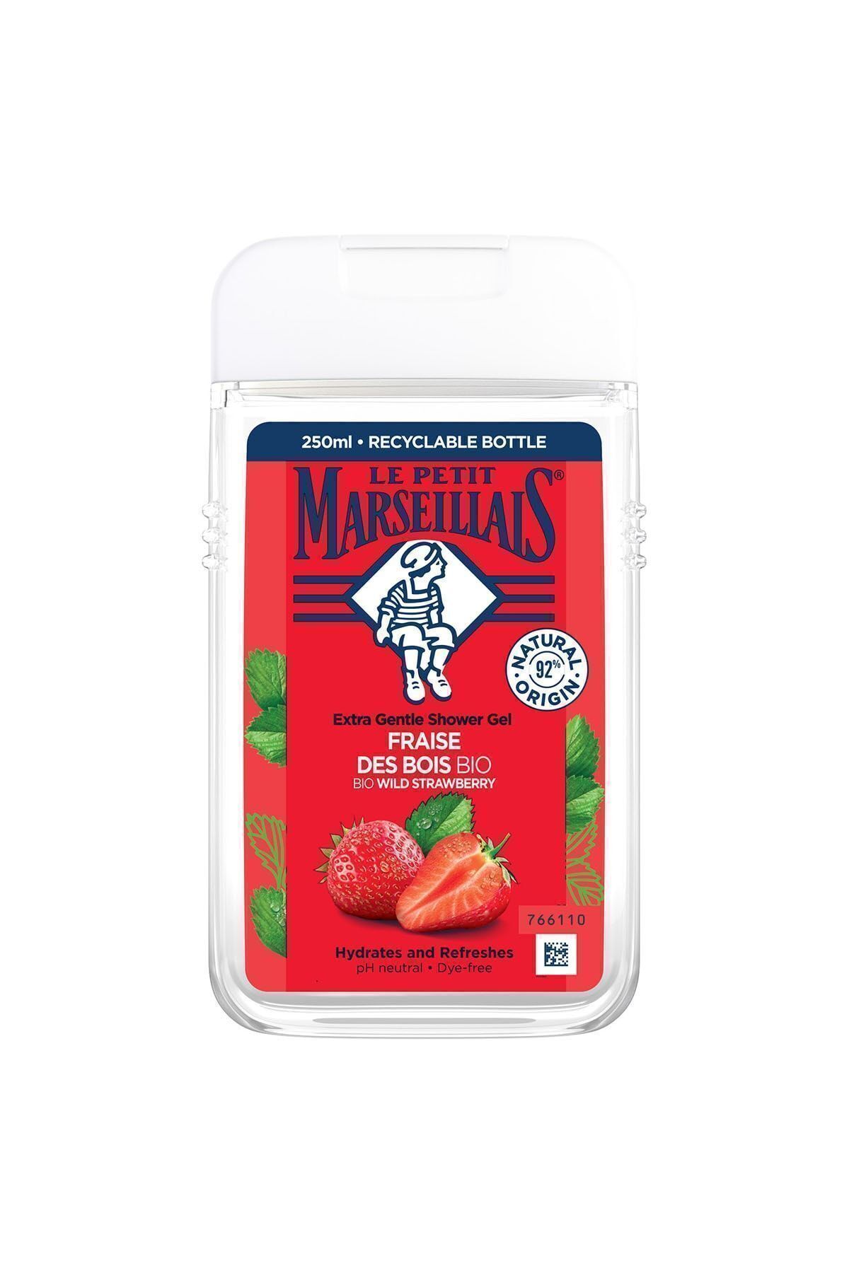 ژل دوش توت فرنگی مدیترانه ای 250 میلی لیتر Le Petit Marseillais