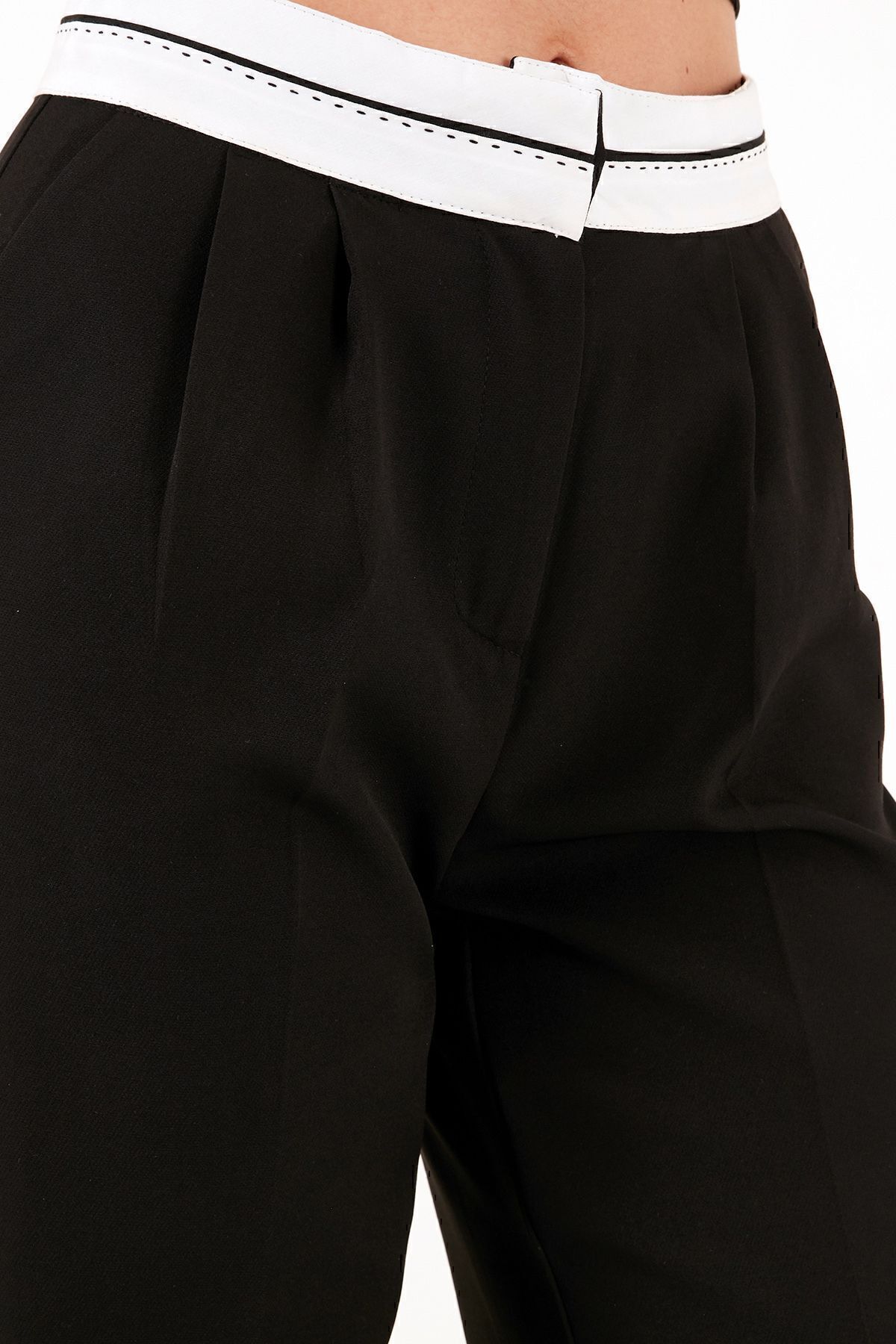 Lela-High Waist Wide Leg Trousers - Regular Fit Pant 611Pl061 5