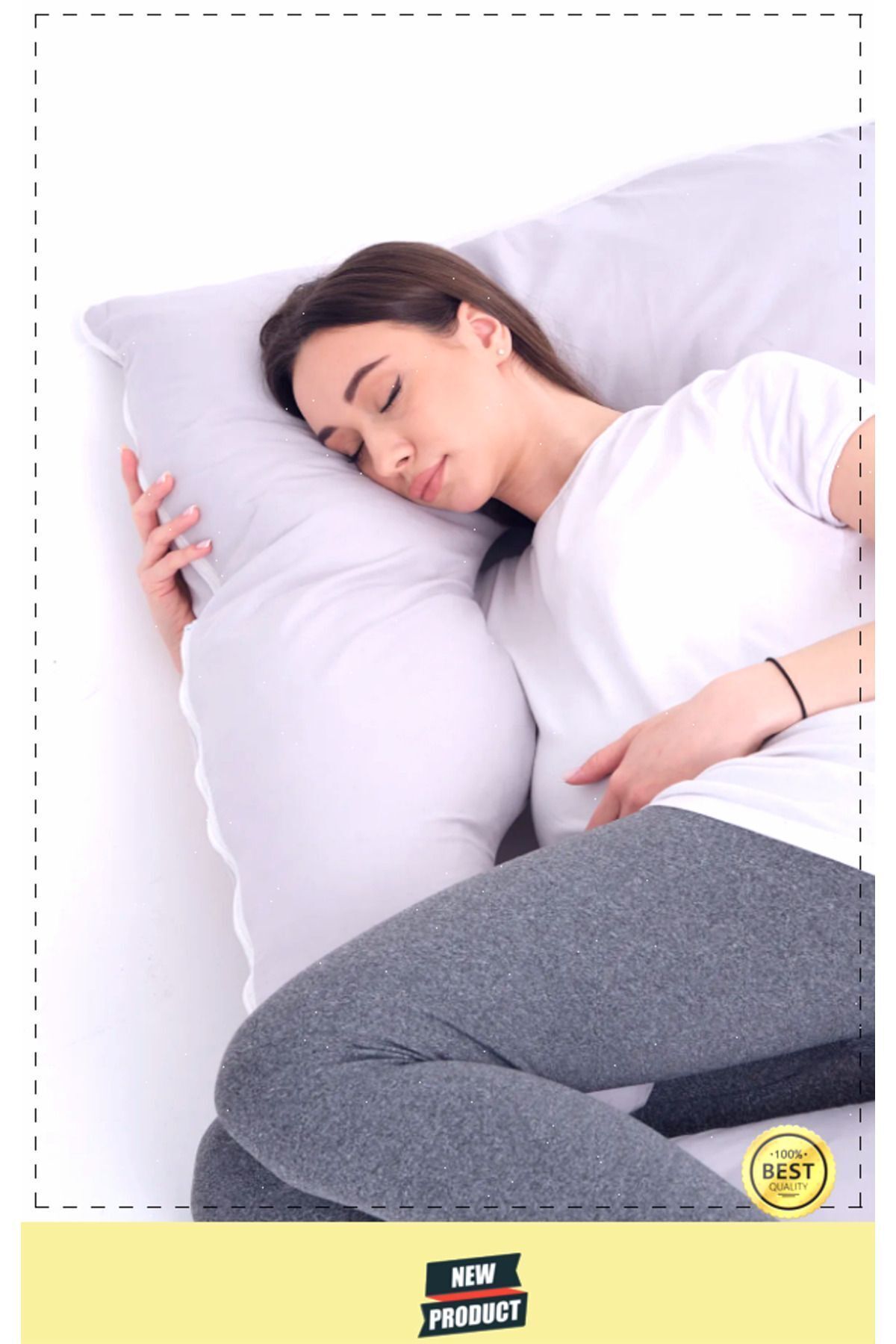 OMZ Hamile Yastığı Destekli Emzirme Minderi Bacak Arası Yastıgı fotoğrafı 4 (önizleme)