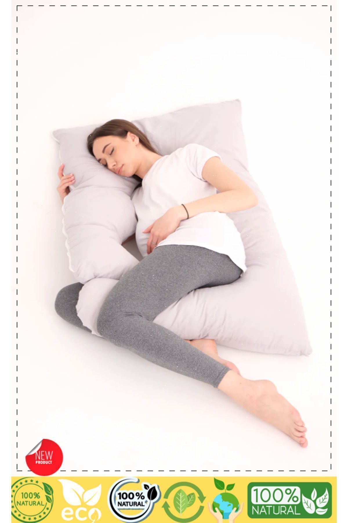 OMZ Yan Yatış Hamile Yastığı Sırt Kalça Bacaklar ve Göbek Desteği Hamile Uyku Yastıgi Hamile Yastıgi Ha fotoğrafı 5 (önizleme)