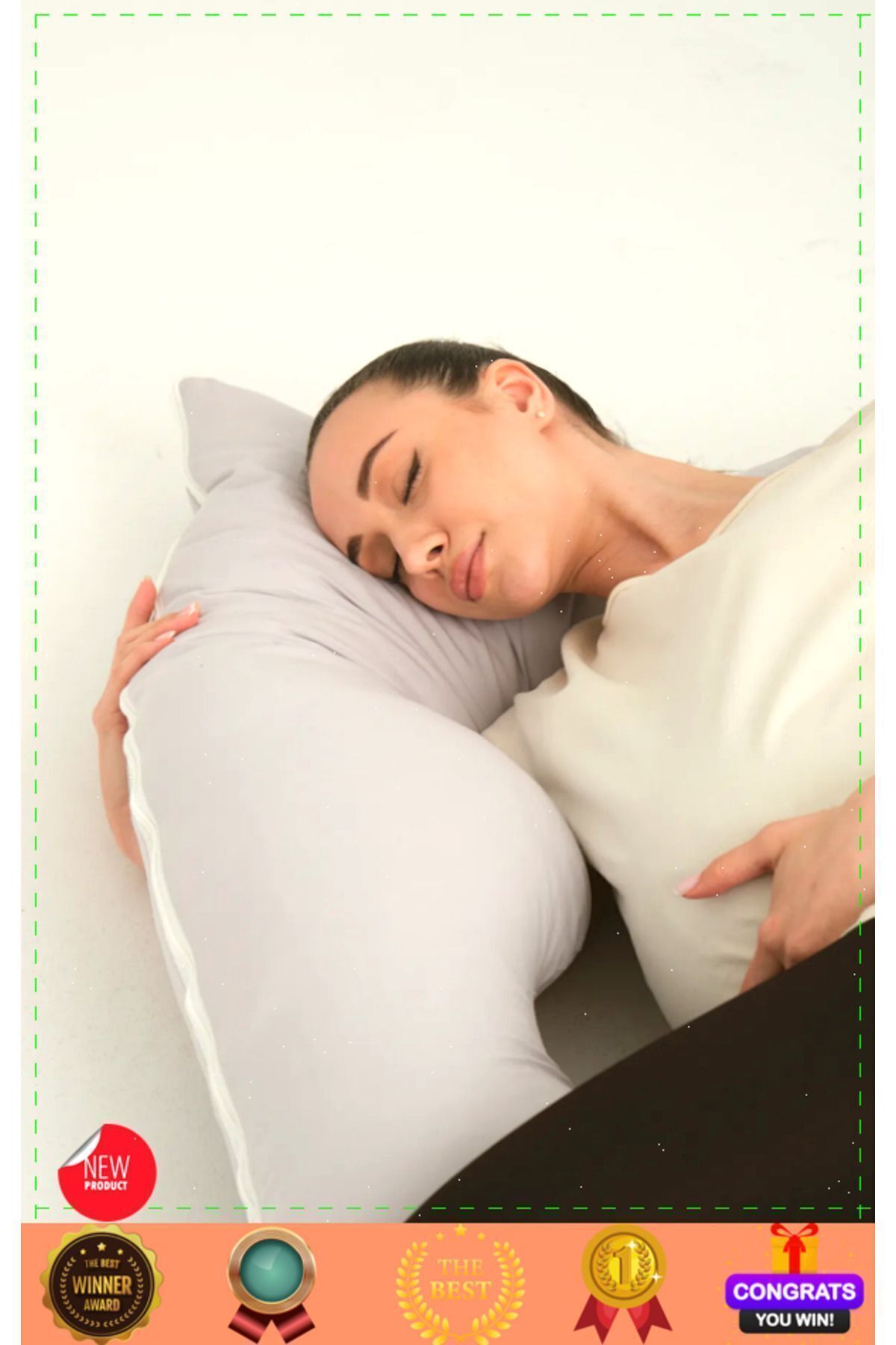 OMZ 5 Farklı Bölge Destekli Hamile Yastığı Fermuarlı Emzirme Minderi Hamile Uyku Yastıgi Hamile Destek fotoğrafı 5 (önizleme)