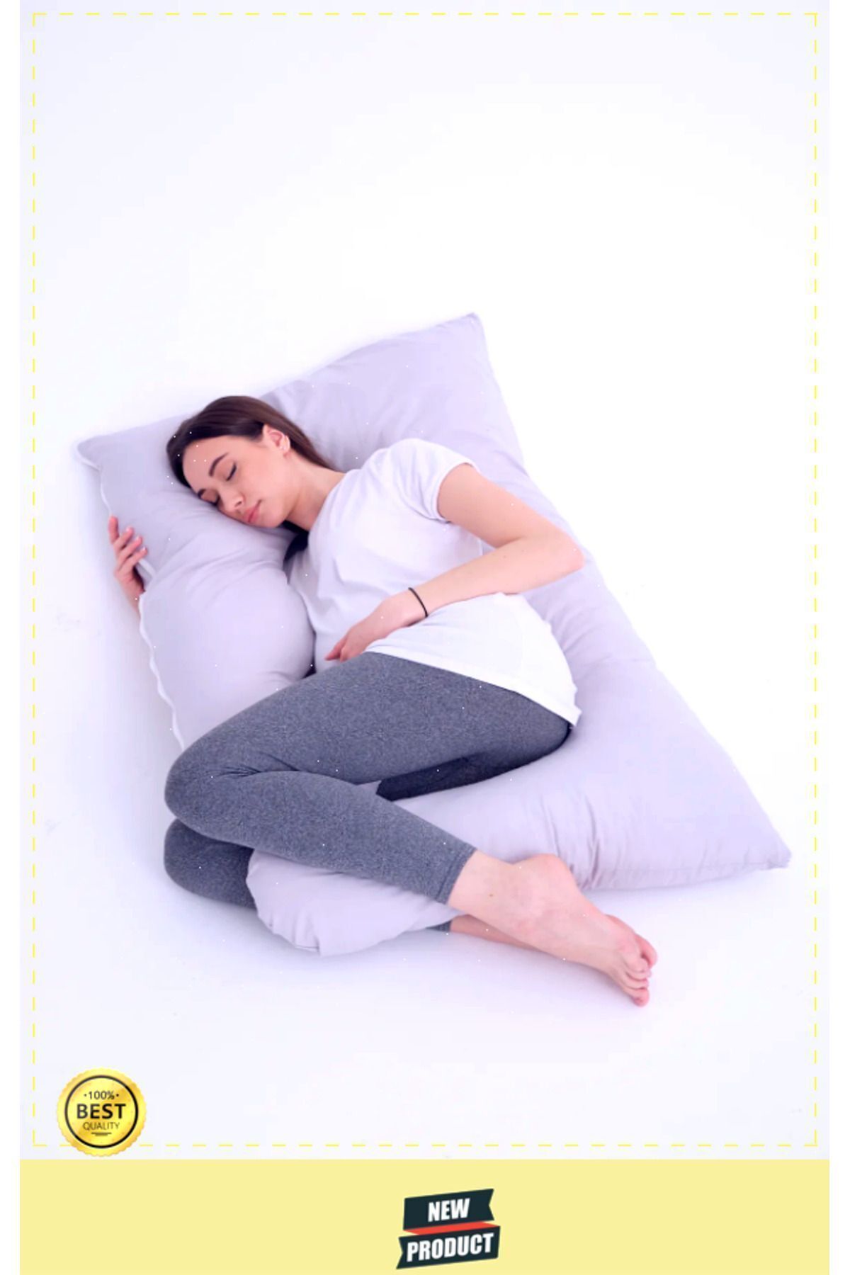 OMZ Hamile Yastığı Sarılma Yastığı Çok İşlevli Büyük Yastık fotoğrafı 3 (önizleme)