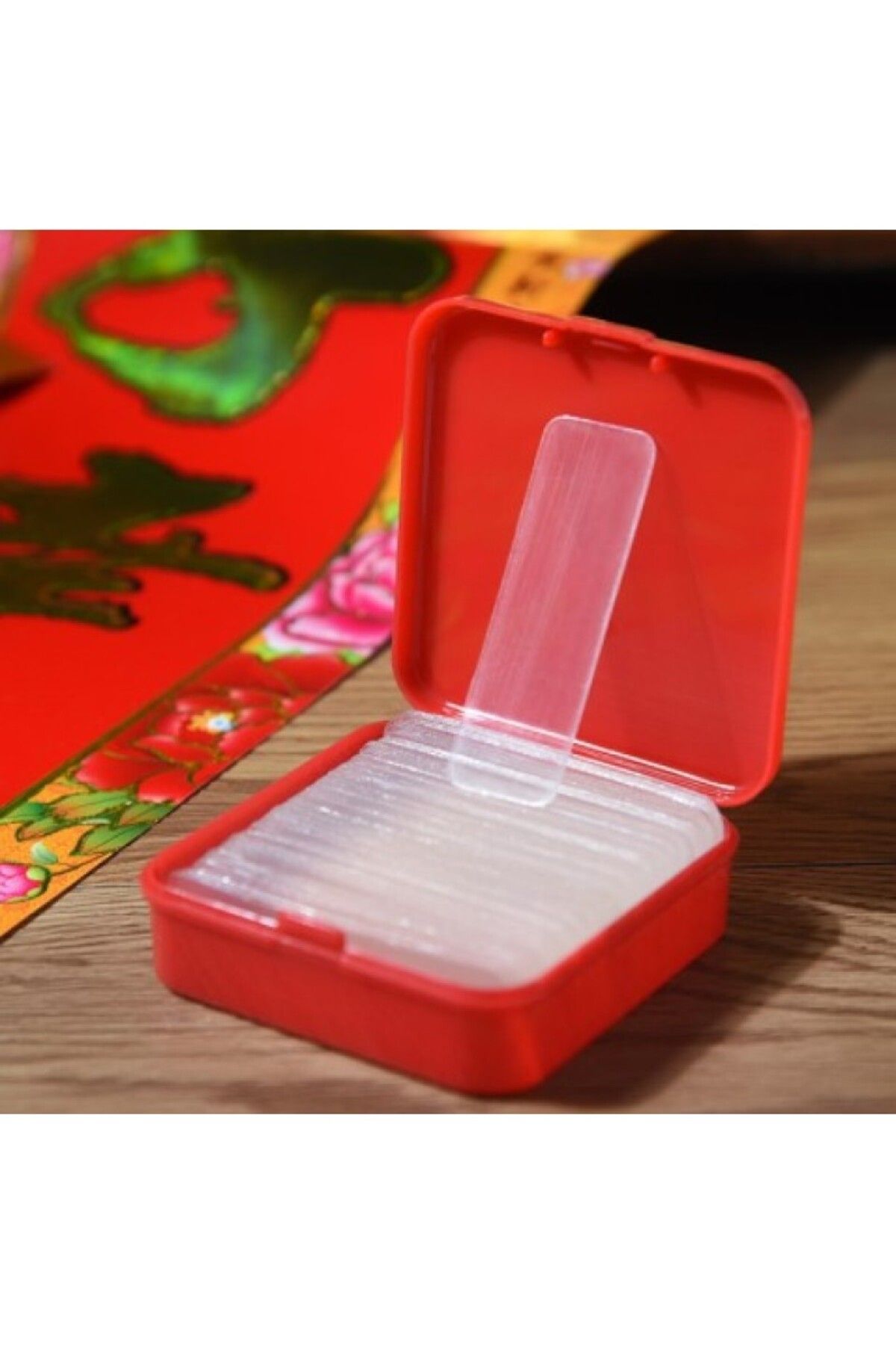 EFNLUX-60 Pieces Boxed Multi-Purpose Double Sided Transparent Tape 1 cm X 4 cm 1