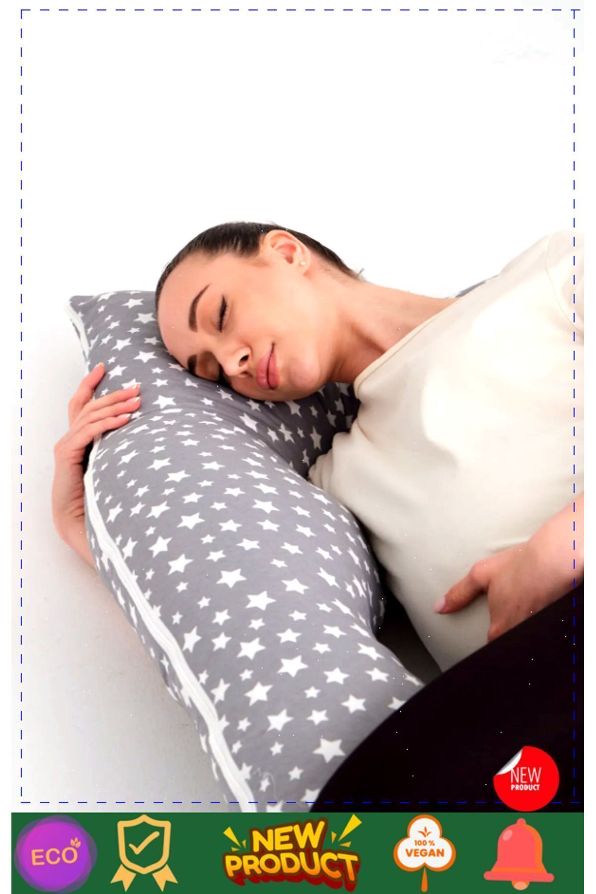 OMZ Çıkarılabilir Kılıflı Şekilli Tüm Vücut Hamile Yastığı Hamile Uyku Yastıgi Hamile Yastıgi Hamile De fotoğrafı 5 (önizleme)