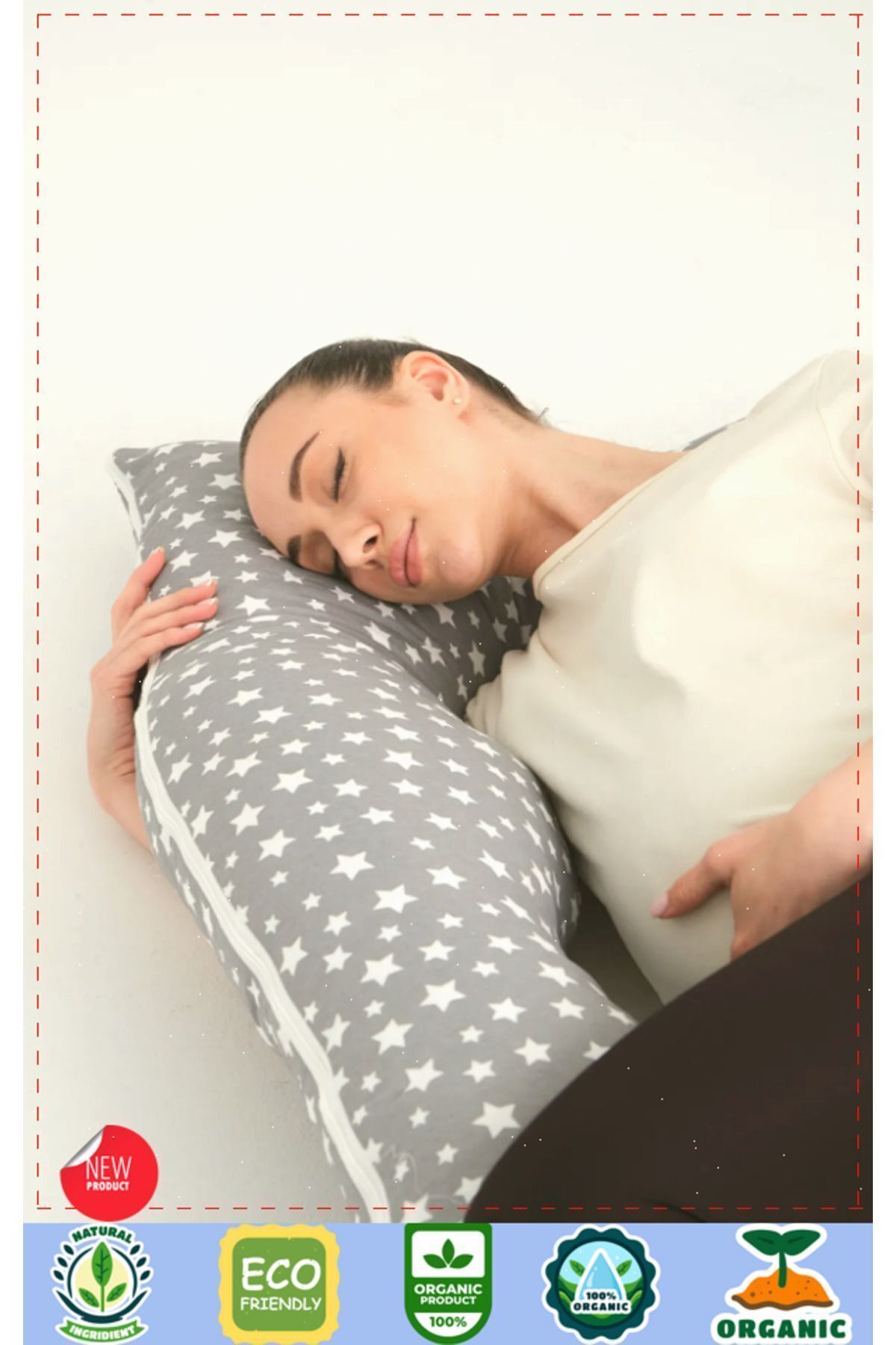 OMZ Destekli Hamile Yastığı Sırt Kalça Bacaklar ve Göbek Desteği Gebelik Minderi Hamile Uyku Yastıgi fotoğrafı 5 (önizleme)