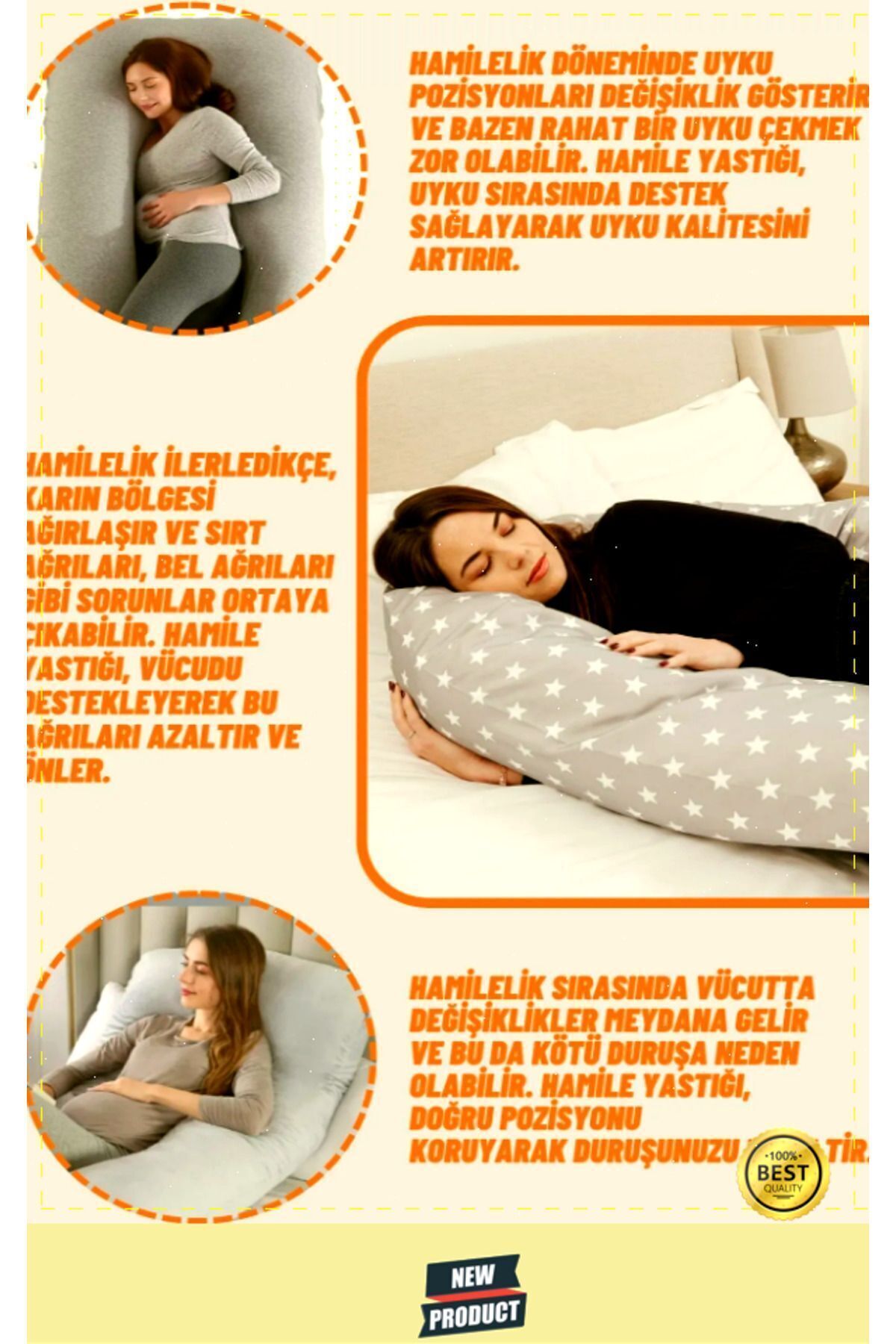 OMZ Hamile Yastığı Sarılma Yastığı Çok İşlevli Büyük Yastık fotoğrafı 2 (önizleme)