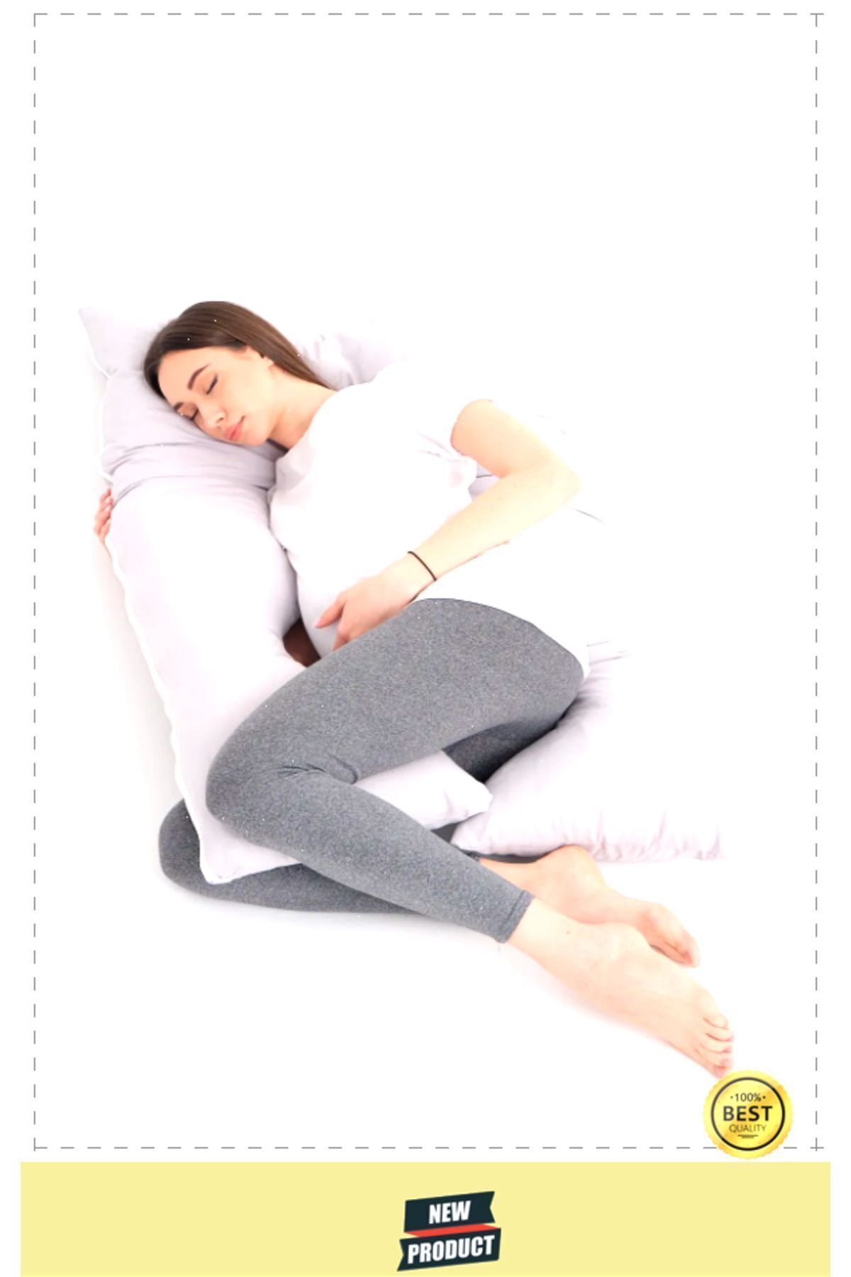 OMZ Destekli Gebelik Uyku Minderi Hamile Yastığı fotoğrafı 2 (önizleme)