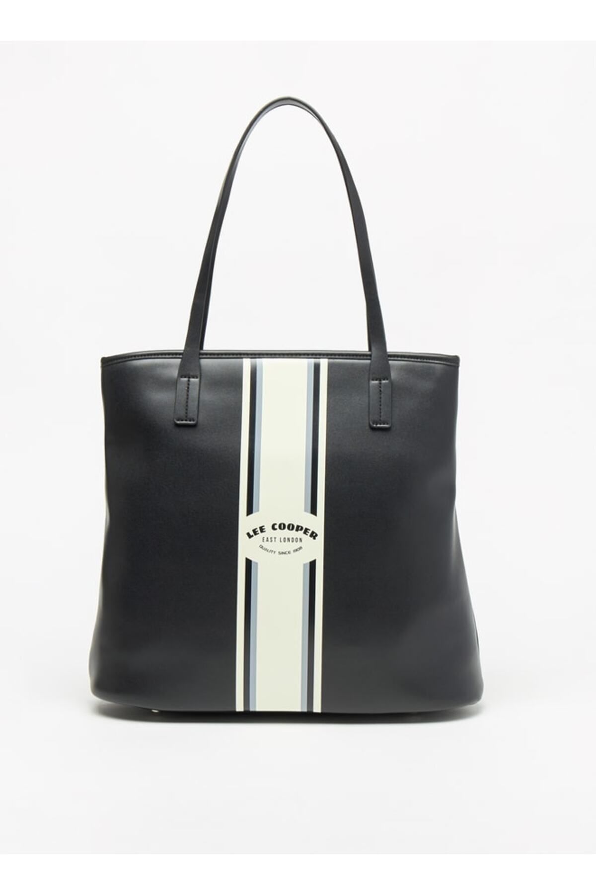 Lee Cooper-Printed Tote Bag with Zip Closure and Double Handles 1