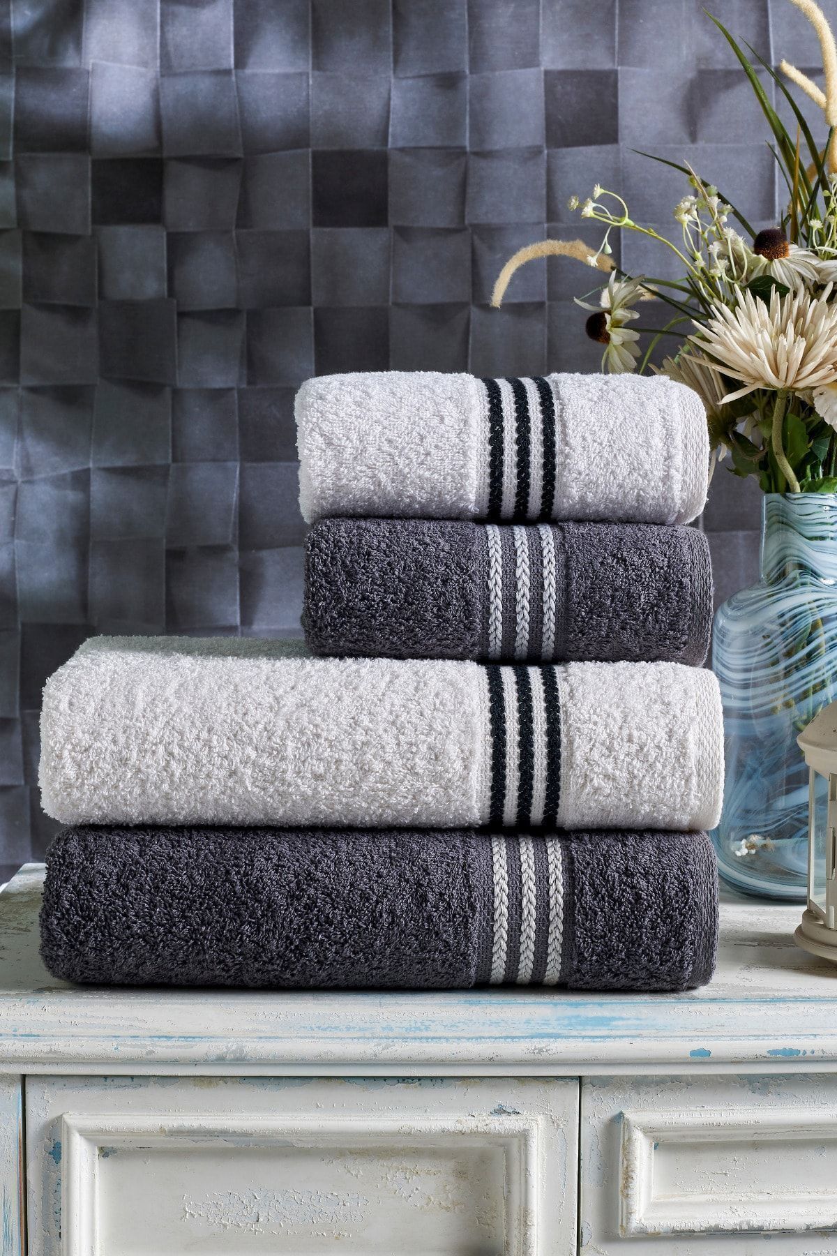 Casnack Set De 4 Prosoape De Baie Veronica - One Size