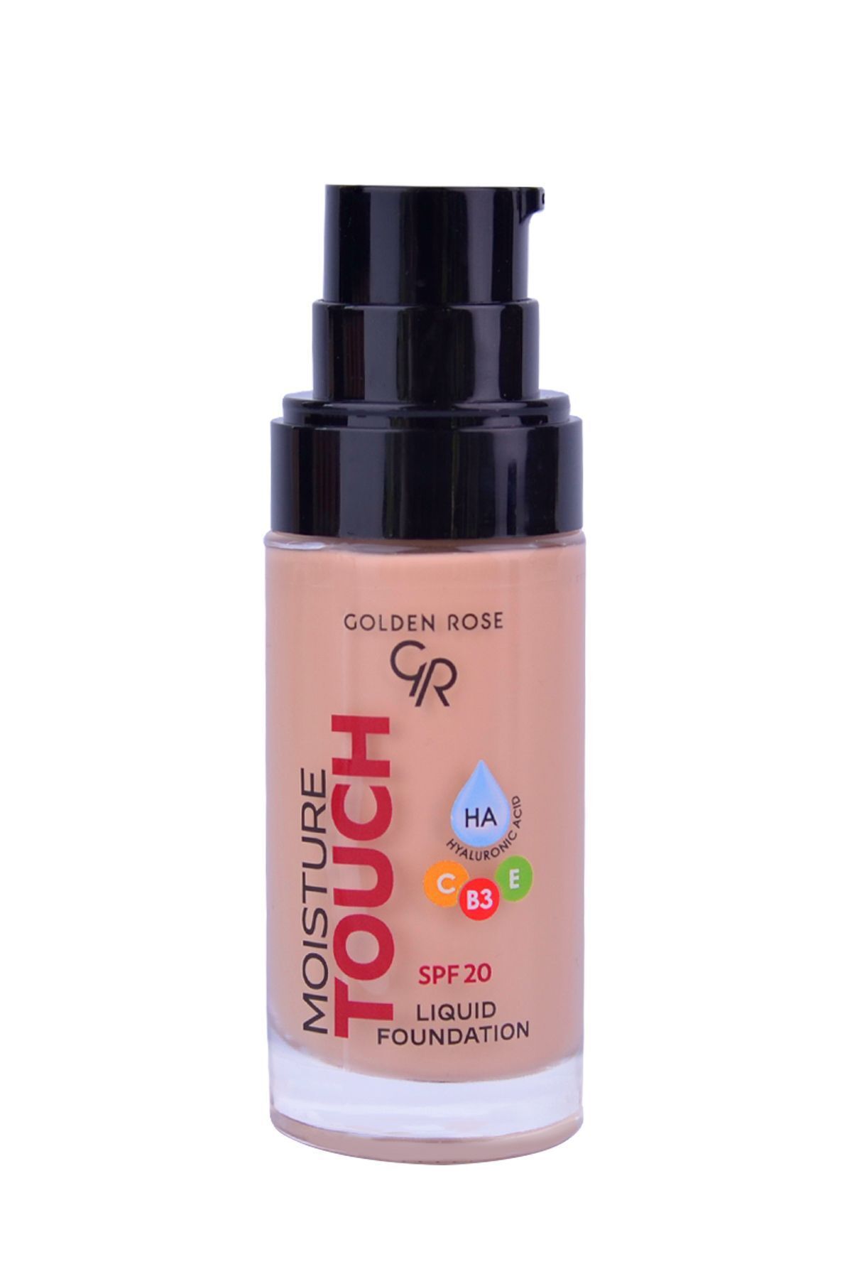 فونداسیون مایع Moisture Touch Spf20 No: 104 Foundation with Moisturizing - 8691190533694 Golden Rose