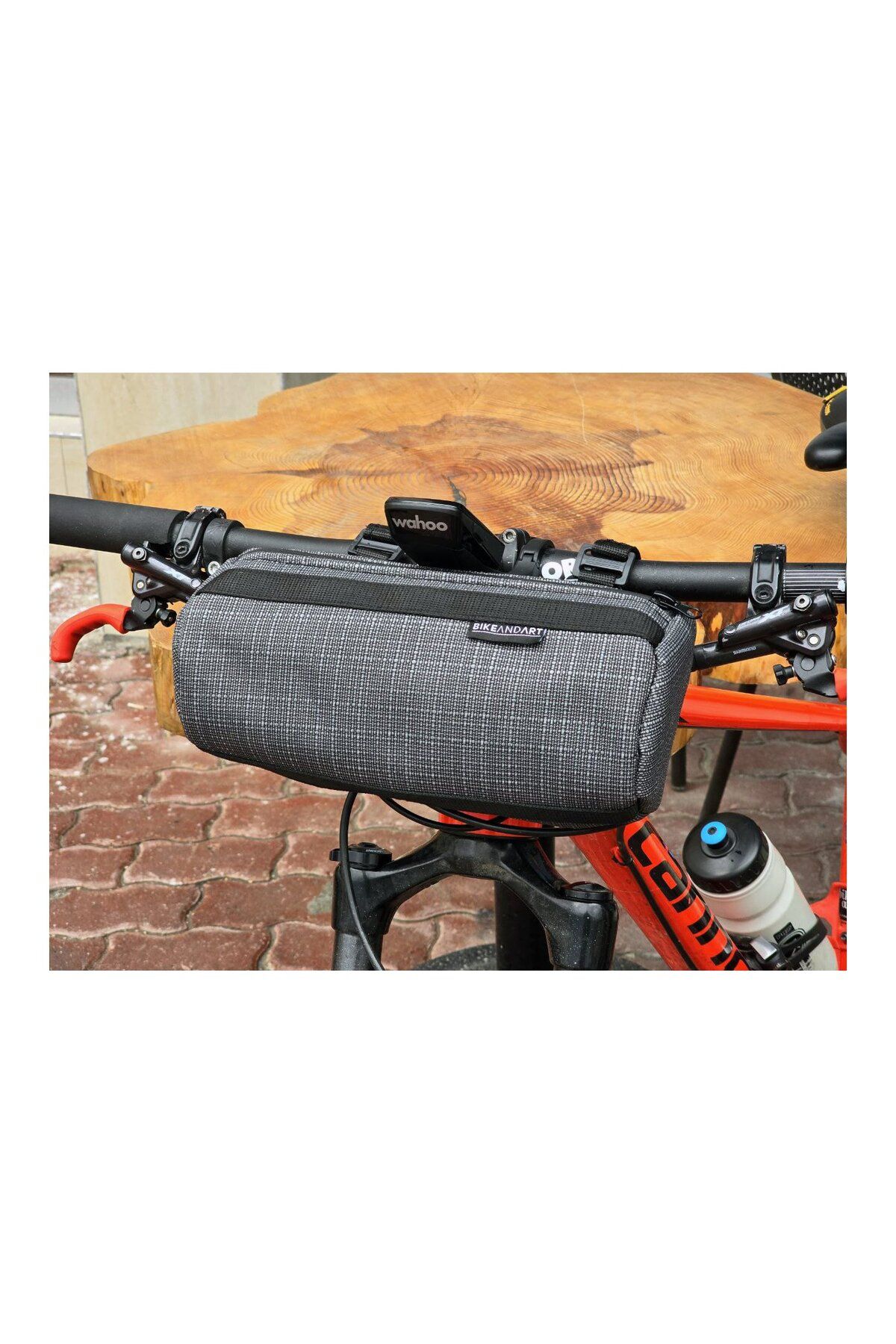 Bike And Art-E-Bike Gravel Road - Bicycle Cylinder and Handlebar Bag 3
