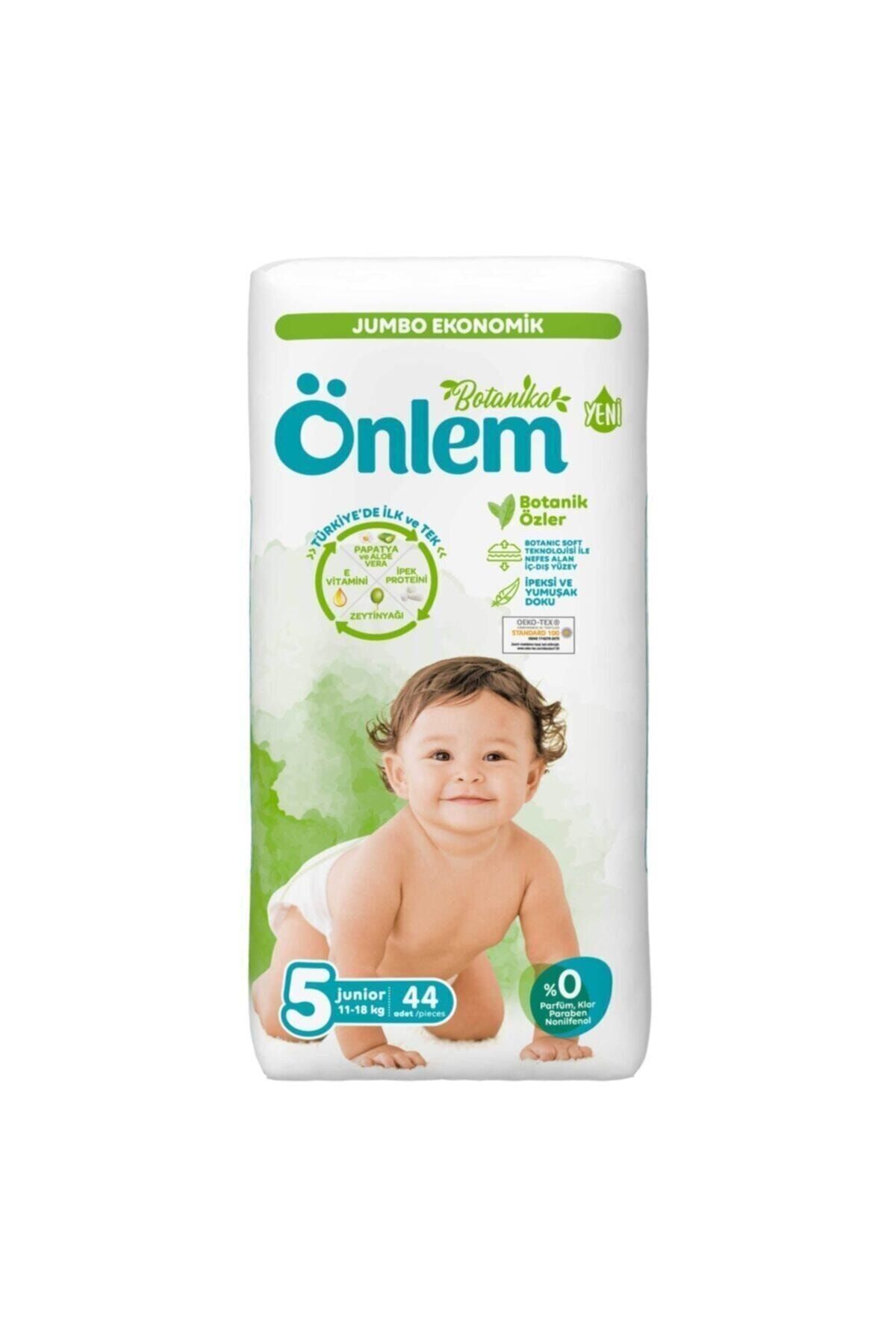 Onlem Botanika Bebek Bezi Jumbo Paket Junior 5 Beden 44 Adet 11 18 Kg Fiyati Yorumlari Trendyol