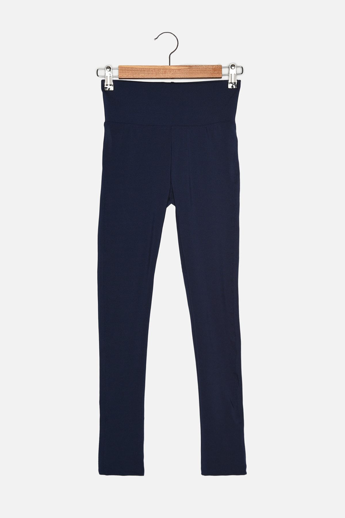 Trendyol Collection-Navy Blue Push-Up Featured Full Length Knitted Sports Leggings TWOAW21TA0030 6