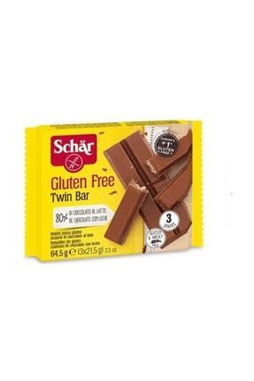 Gluten Free Glutensiz Sütlü Çikolatalı Gofret Twinbar 64,5 gr sch11115