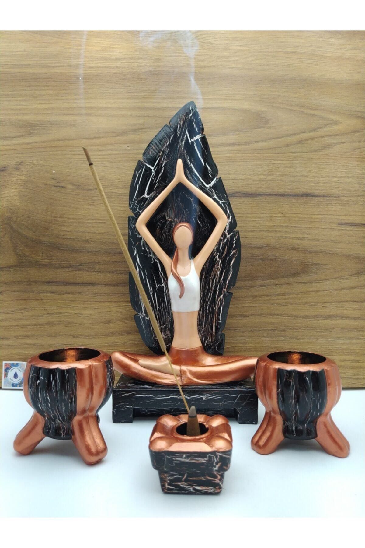 Yoga Yapan Kız Tütsülük Ve Mumluk 4