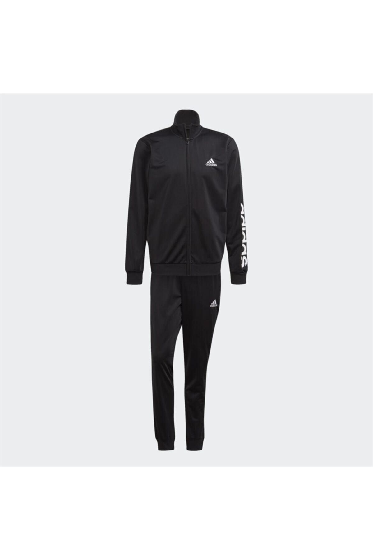 Plain black adidas tracksuit 2025