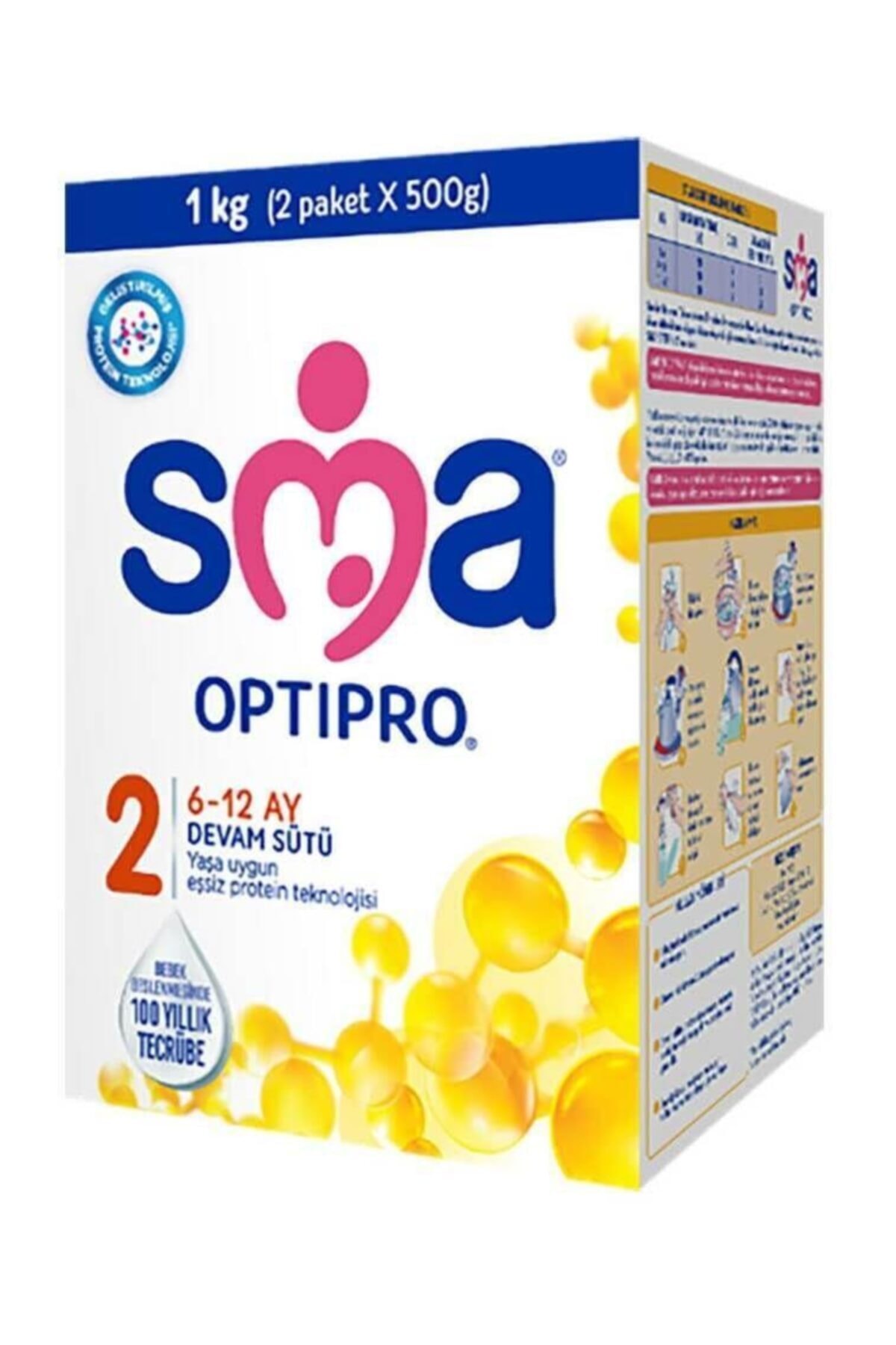SMAK Sma Optipro 2 Bebek Devam Sütü 6-12 Ay 1000 Gr