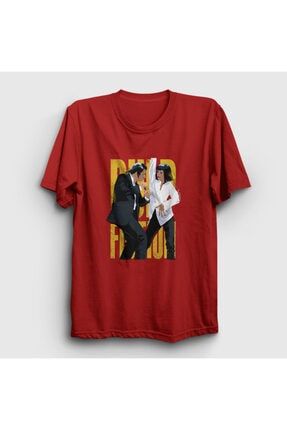Unisex Kırmızı Dance V2 Film Pulp Fiction T-shirt 248918tt