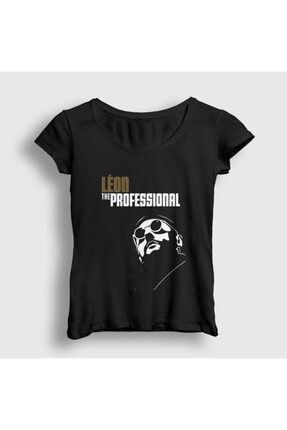 Kadın Siyah Cover Film Leon T-shirt 246898tt