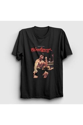 Unisex Siyah Bloodsport Film Jean Claude Van Damme T-shirt 258732tt