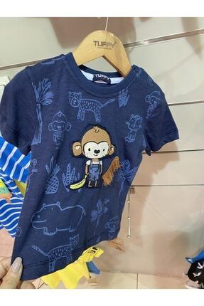 Tuffy Erkek Çocuk Maymunlu Tshirt G21-505