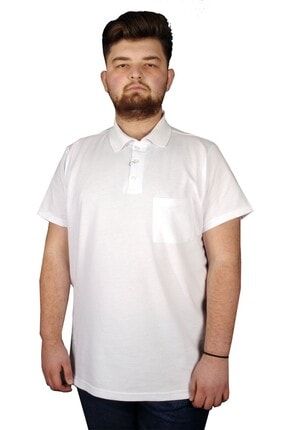 T-shirt Polo Yaka Cepli Klasik 20550 Beyaz