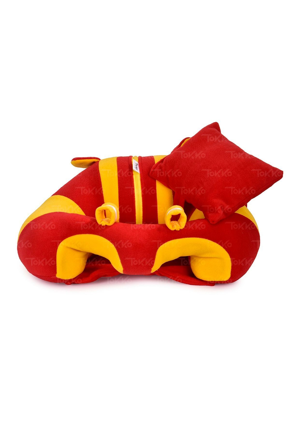 TOKKO-Sitting Support Cushion with Yellow Red Pillow Gift for Big Baby - Seat 2