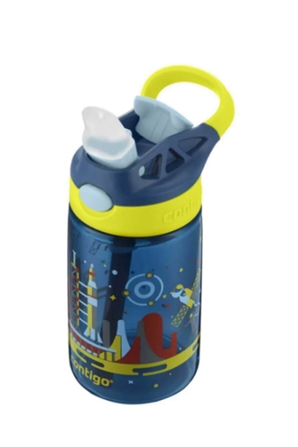 Contigo Uzay Emzikli Çocuk Su Matarası 420ml Cama En Yakın Malzeme Tritan fotoğrafı 2 (önizleme)