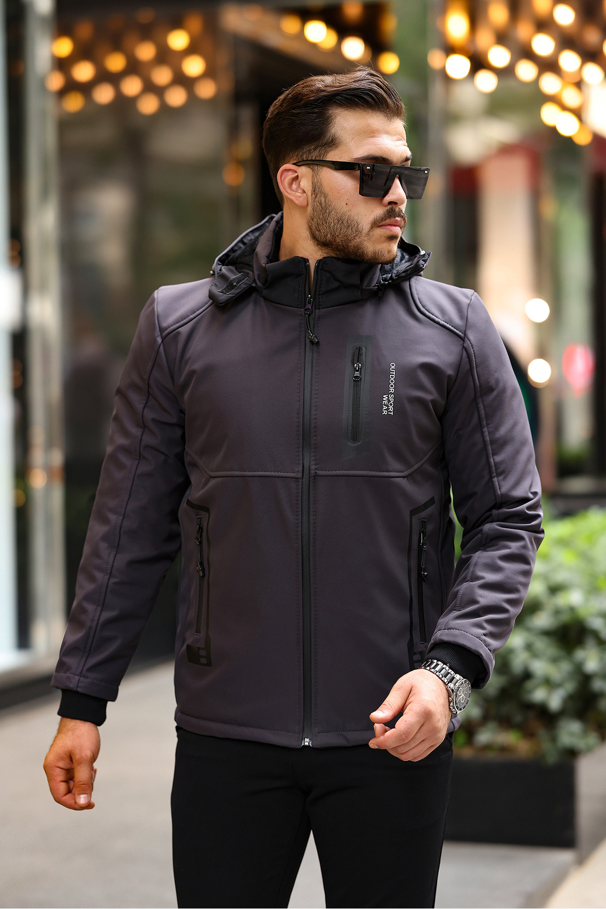  کت مردانه Softshell با فیبر لحافی ضد باد سرد در فضای باز