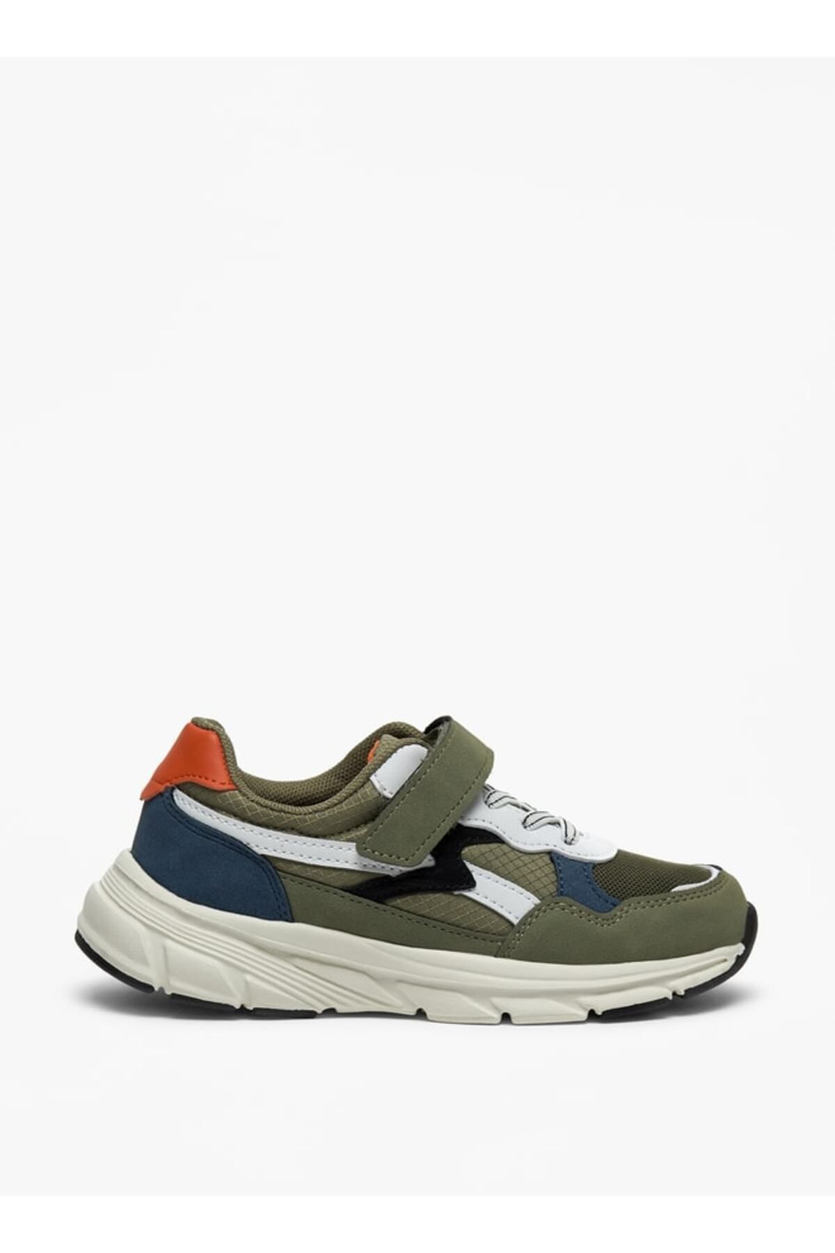LBL by Shoexpress-Panelled Sneakers with Hook and Loop Closure 3