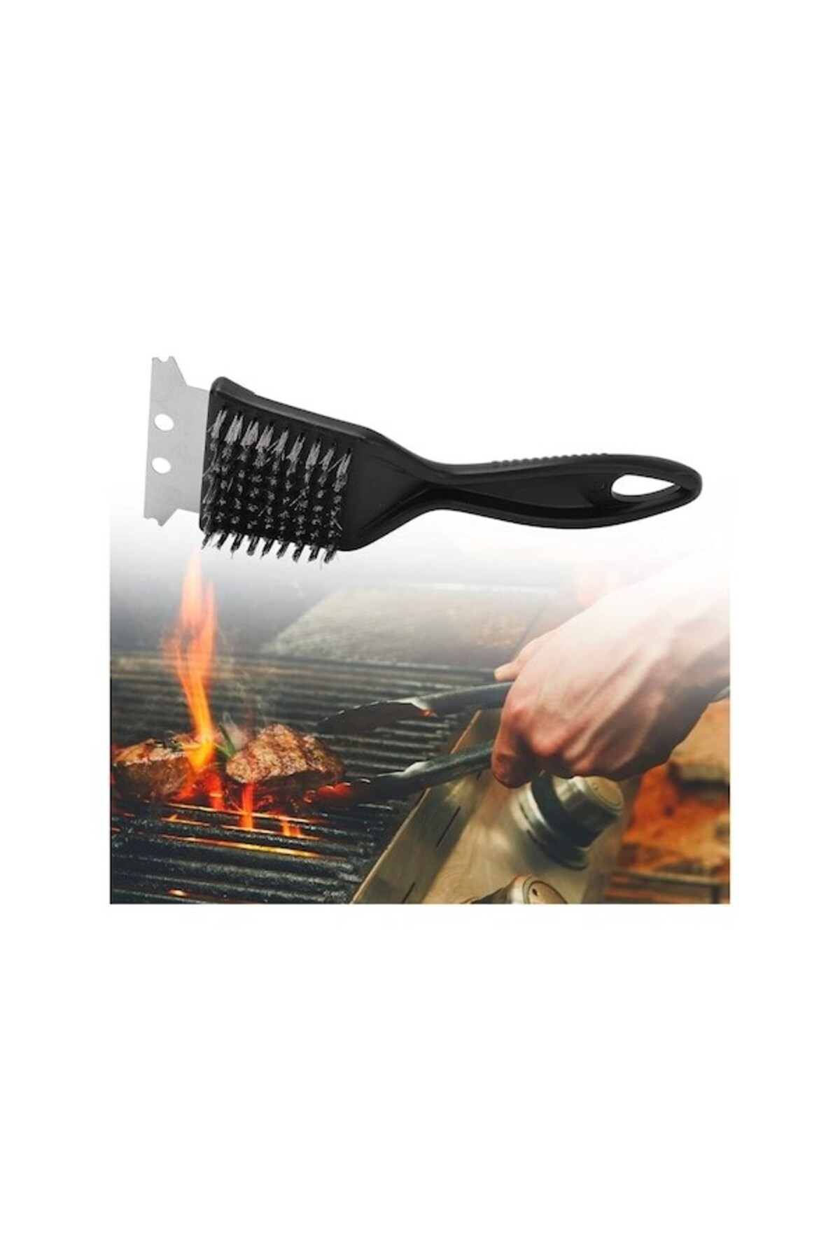Neler Geldi Neler Mangal Temizlik Fırçası Barbekü BBQ Temizleme Aleti Aparatı