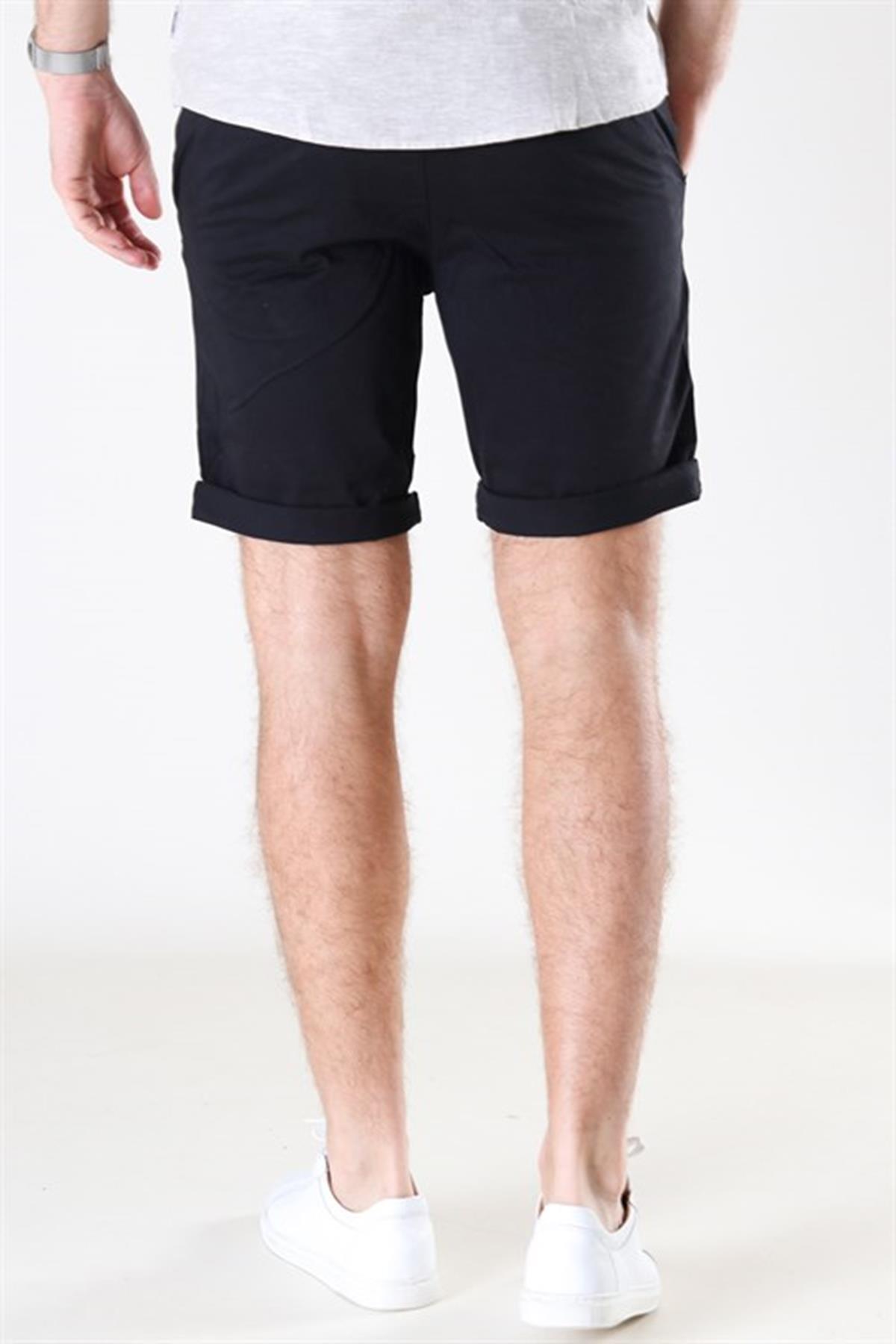شلوارک برمودا جک اند جونز مردانه پنبه ای مشکی  راسته Bermuda فاق نرمال   Regular/رگولار Daily/روزانه | Jack & Jones 0YESHBS27215SYH TR - تصویر 4