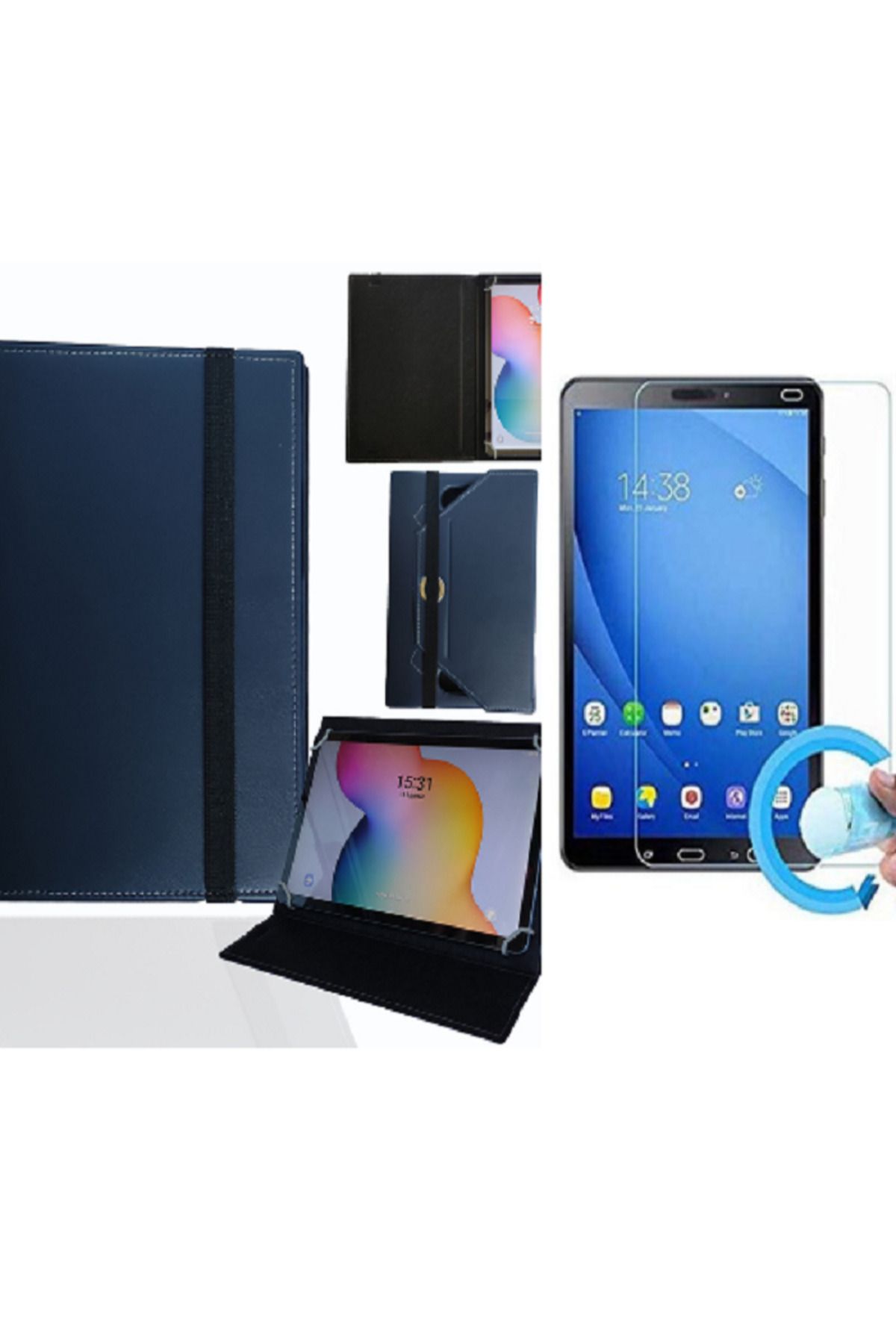 ZDN Case-Vodafone Smart Tab N8 Vfd 1300 - 10.1" Tablet with Compatible Stand and Nano Screen Protector Case 2