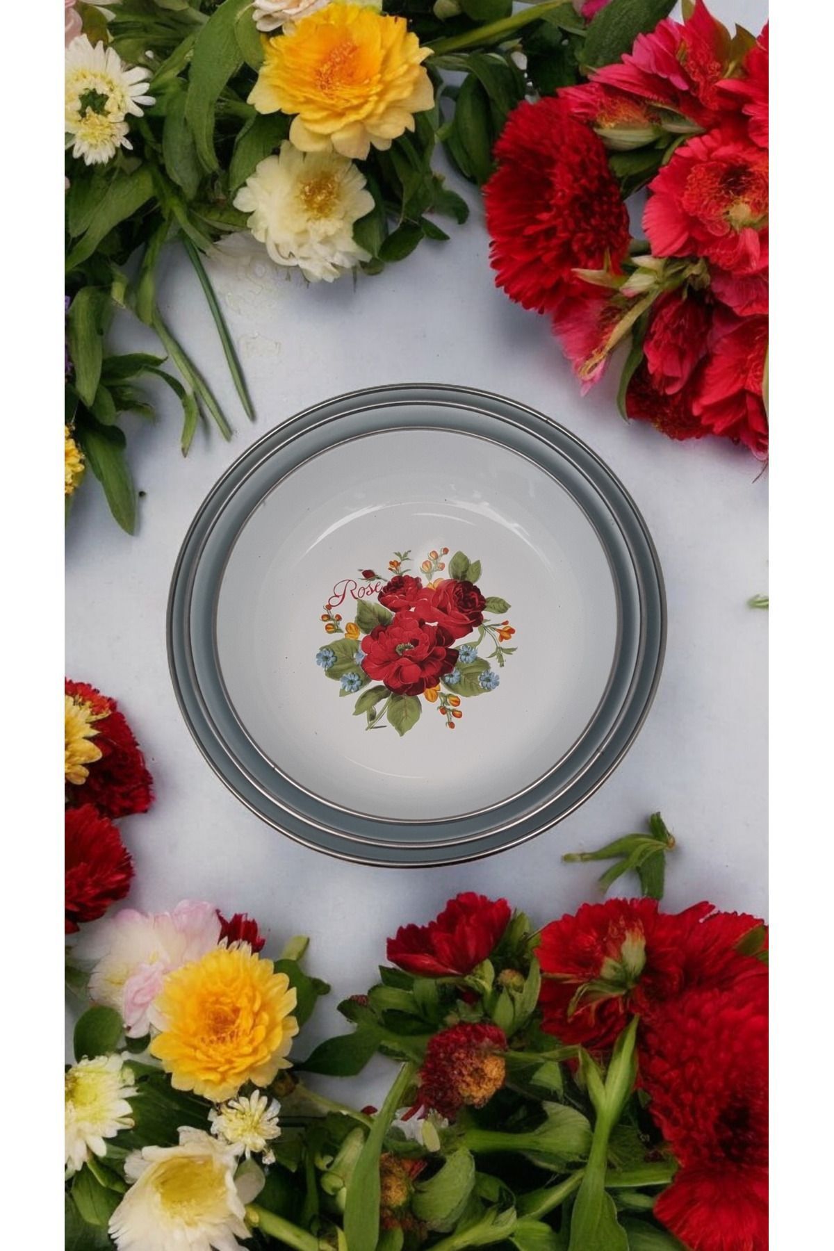 Emaye Çok Amaçlı Tabak  16-18-20 Cm