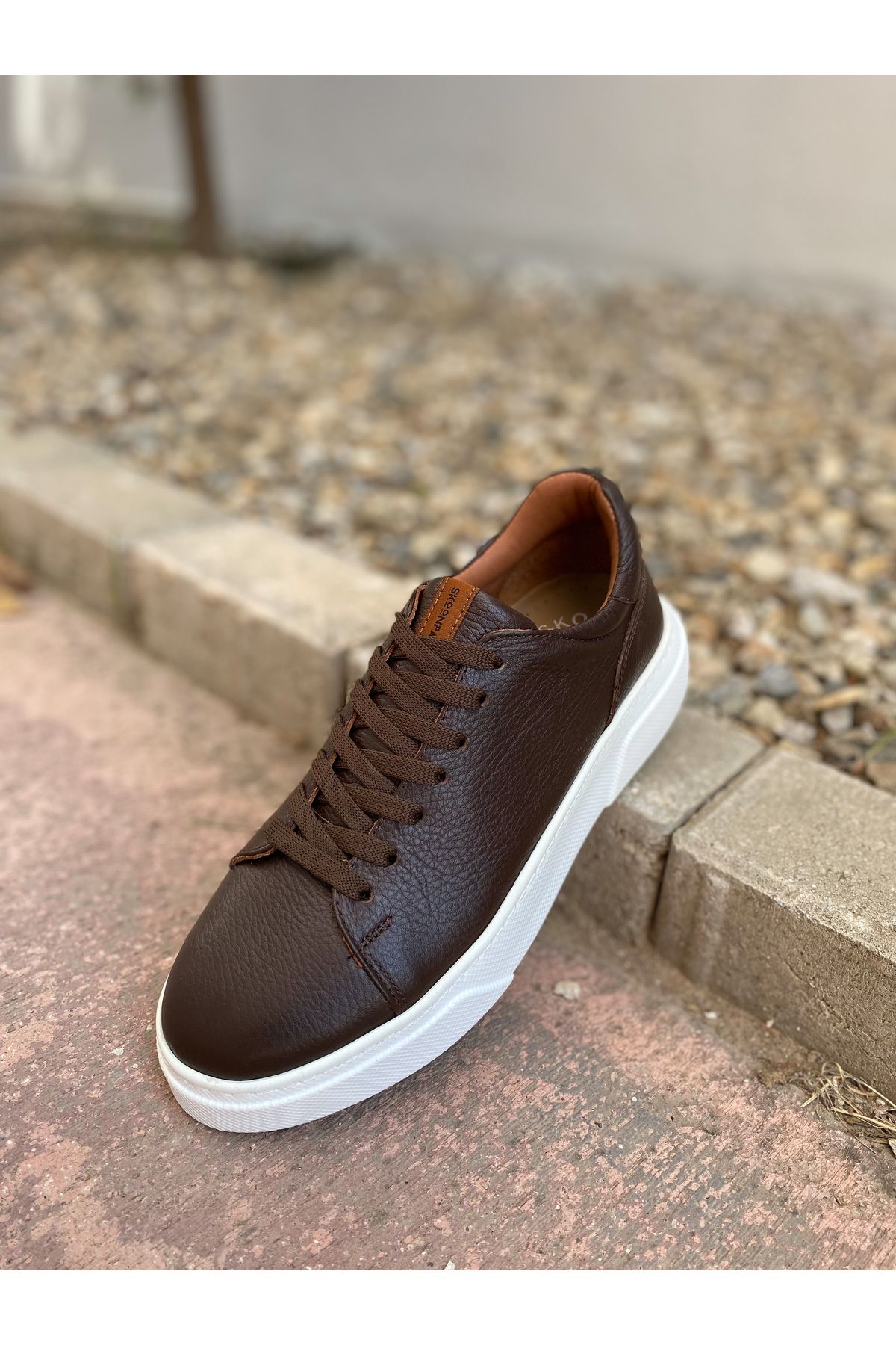 Skoonpa-Spike 4 Seasons Genuine Leather Men's Sneakers - Inner/outer Shoes 3
