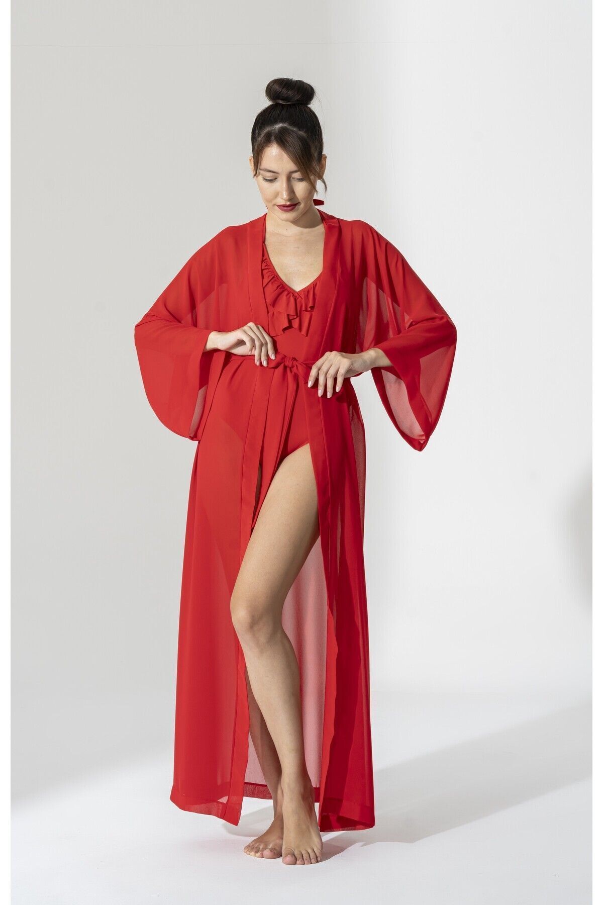 BEJ DOKU-CHIFFON PAREO & KIMONO 4