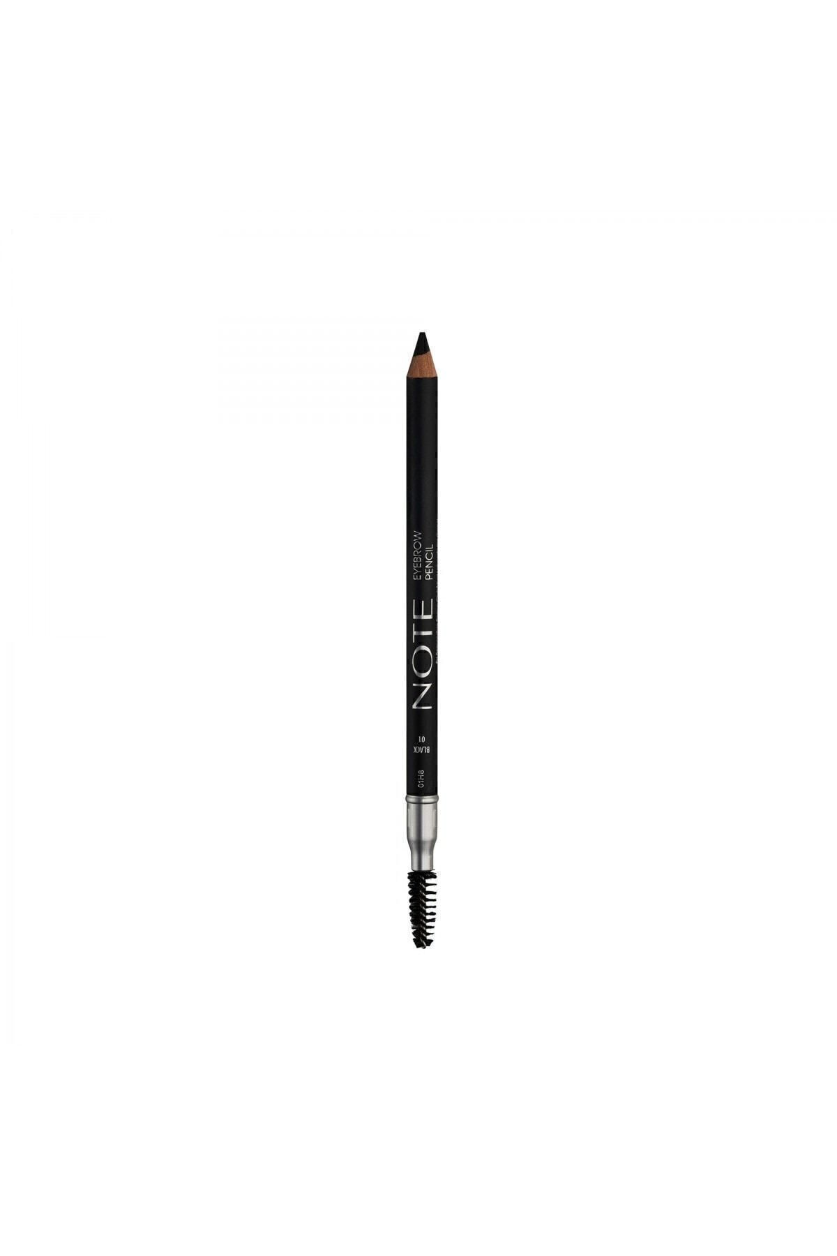 NOTE-Brushed Eyebrow Pencil 01 Black - Black 1