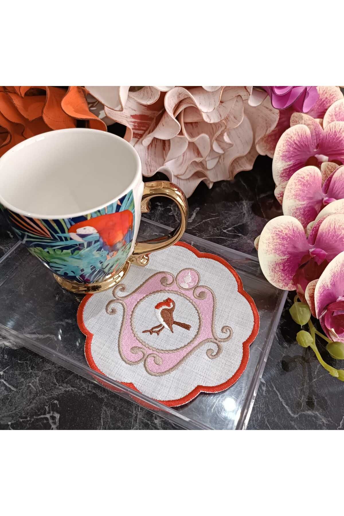 Pip Studio Kuşlu Kokteyl Peçete 2 adet mavi ve kırmızı